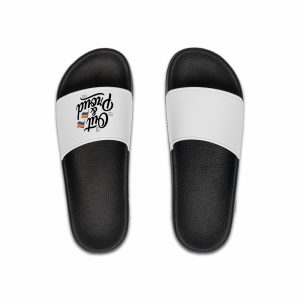 Out Proud T Shirt Design Isolated White Background1 Mens Slide Sandals