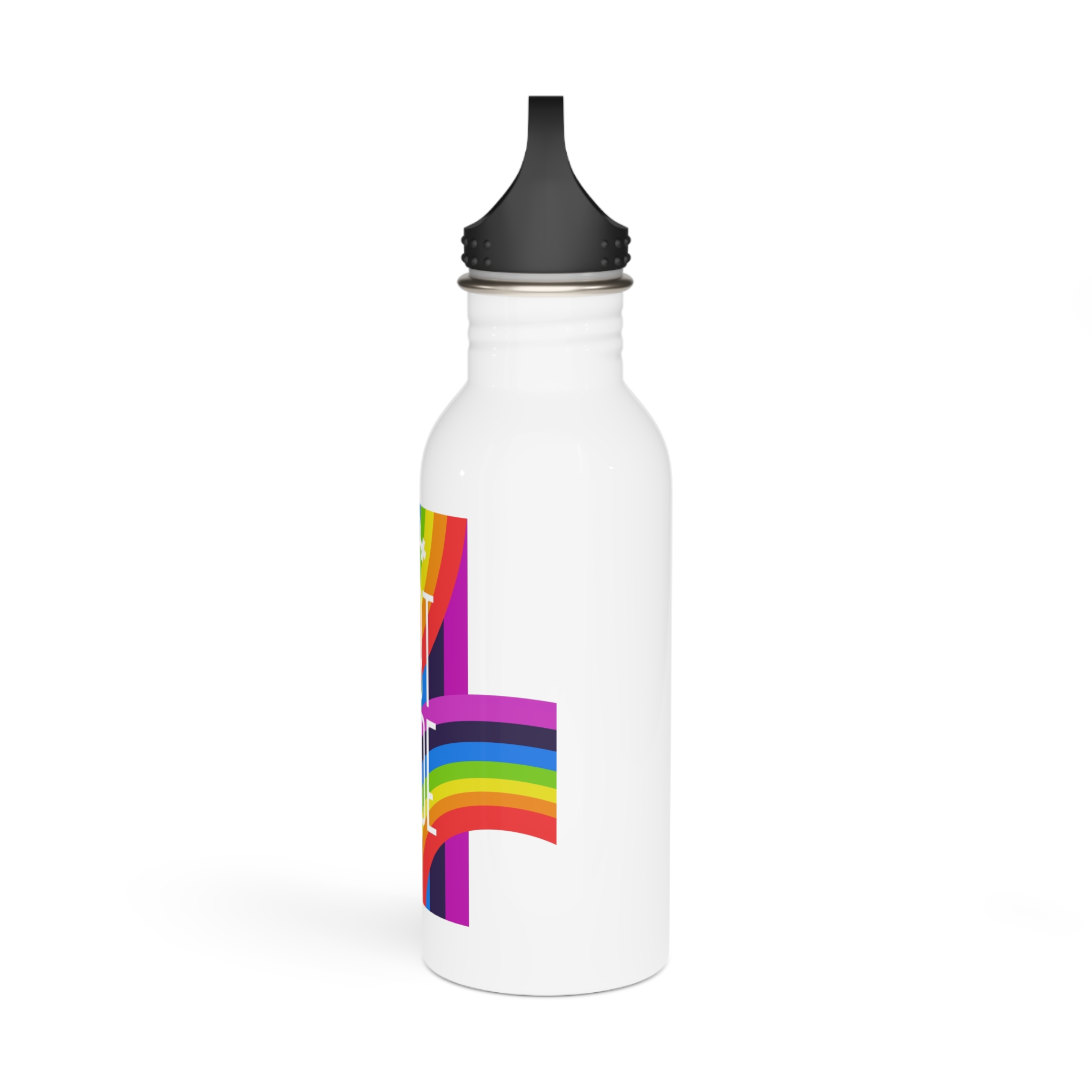 Gay Pride Background Lgbt Day Vector Illustration With Colorful Realistic Style Stickers Flyers Logo Designs Stainless Steel Water Bottle - Image 4