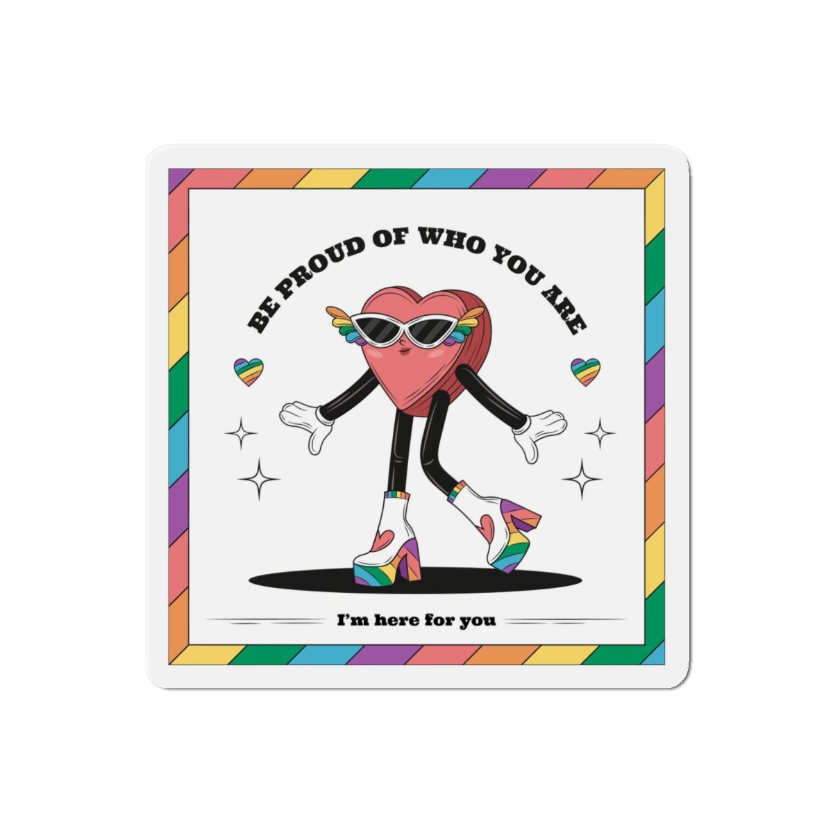 Hand Drawn Illustration Pride Month Celebration(1) Die Cut Magnets - Image 13
