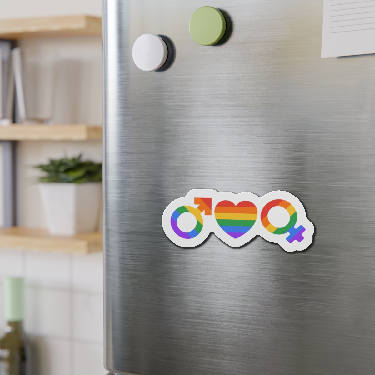 Lgbt Pride Month June Lesbian Gay Bisexual Transgender Lgbtq Flag Rainbow Vector(2) Die Cut Magnets - Image 12