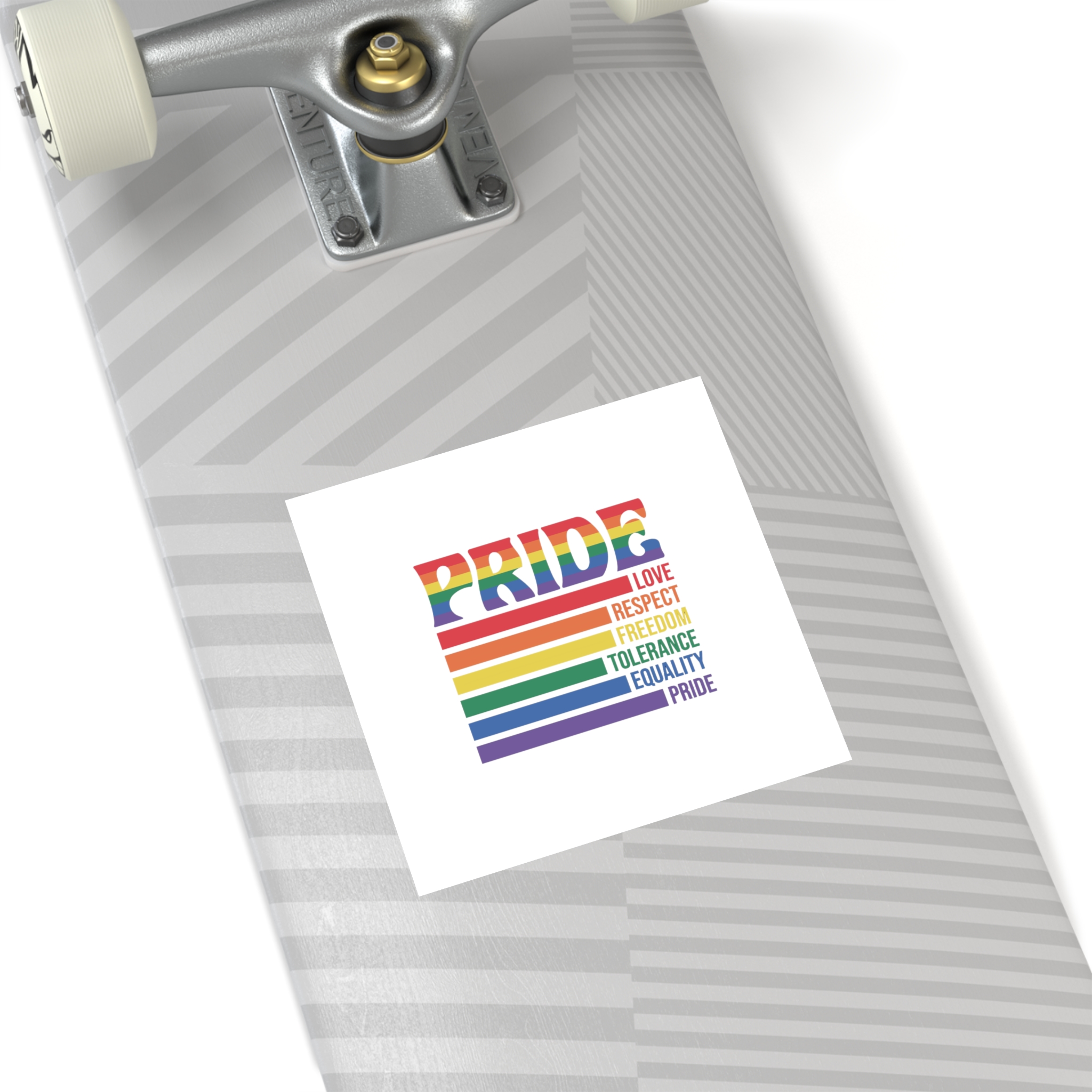 Pride Lgbtq Gay Typography Vector Tshirt Design1 Laminate Stickers Square - Image 48