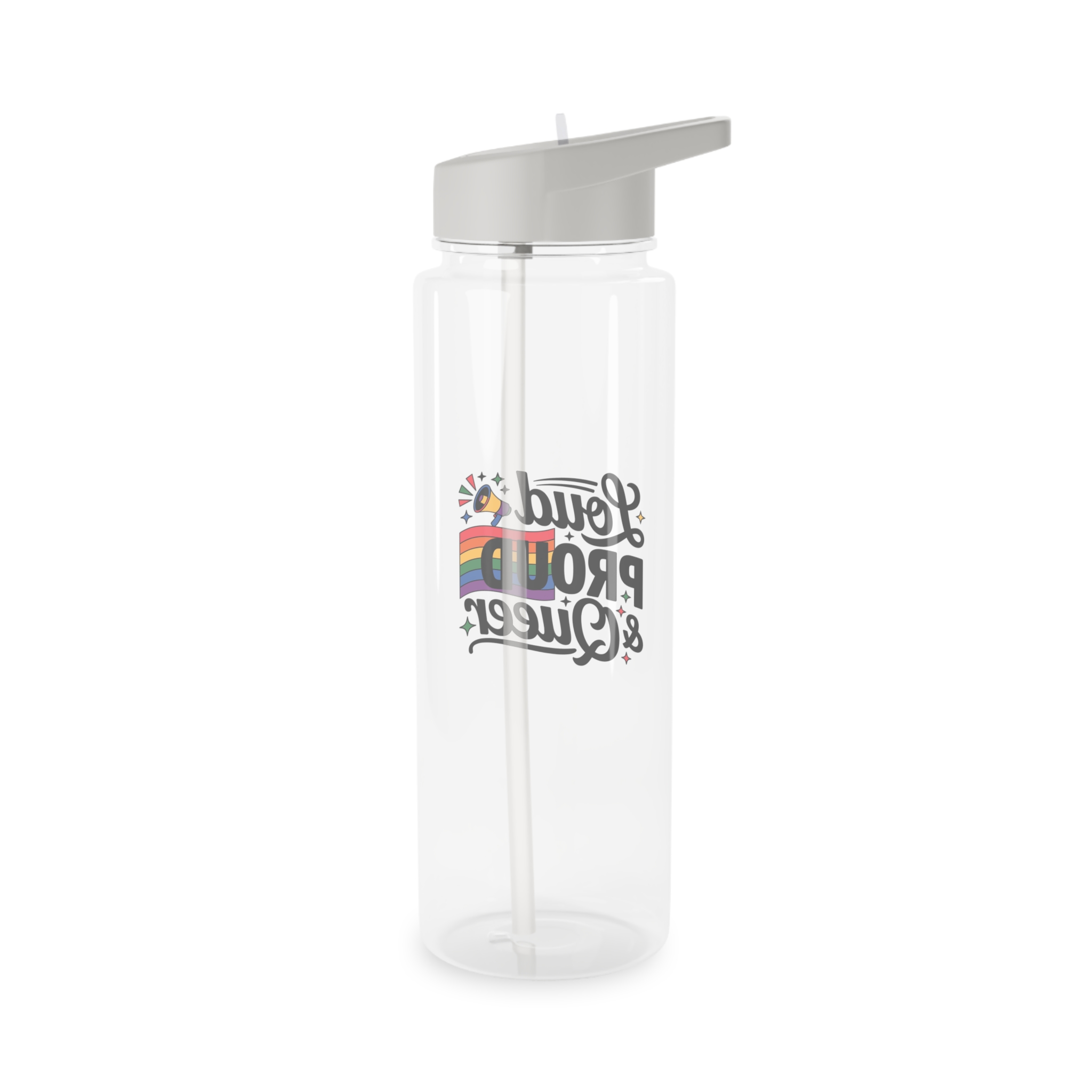 Loud Proud Queer T Shirt Design Isolated White Background2 Tritan Water Bottle - Image 6