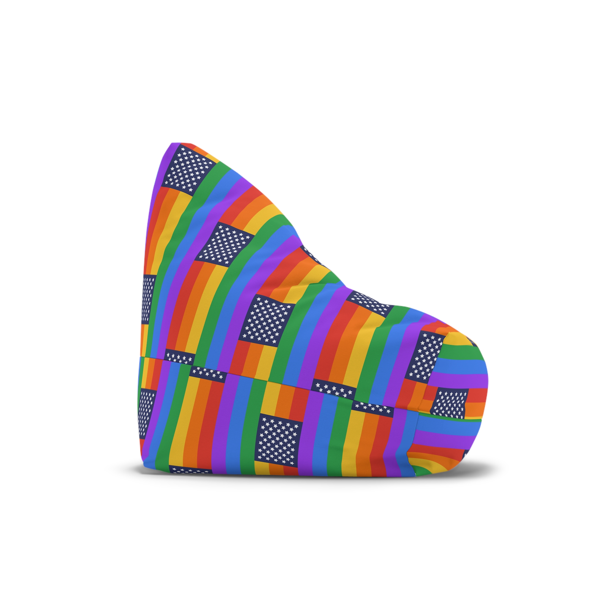 Lgbt Pride Month June Lesbian Gay Bisexual Transgender Lgbtq Flag Rainbow Vector (1) Bean Bag Chair Cover - Image 3