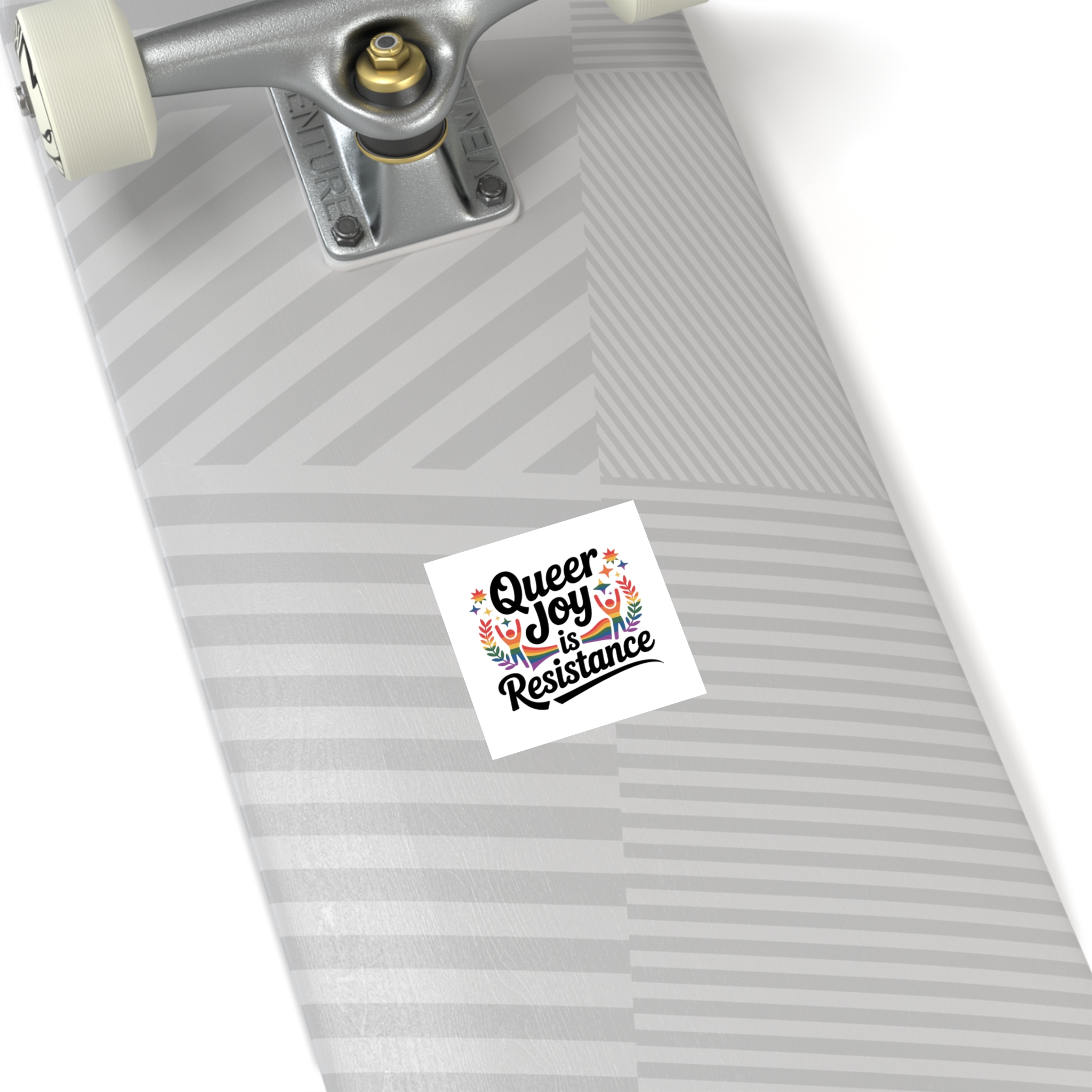 Queer Joy Is Resistance T Shirt Design Isolated White Background Laminate Stickers Square - Image 68