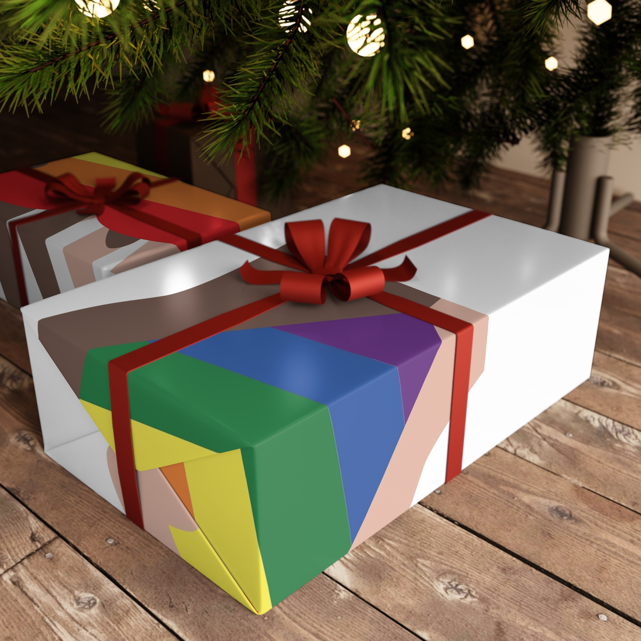 Hands Different Colors Skin Holding Rainbow Heart Lgbtq Color Gift Wrapping Paper Sheets 1pc - Image 3
