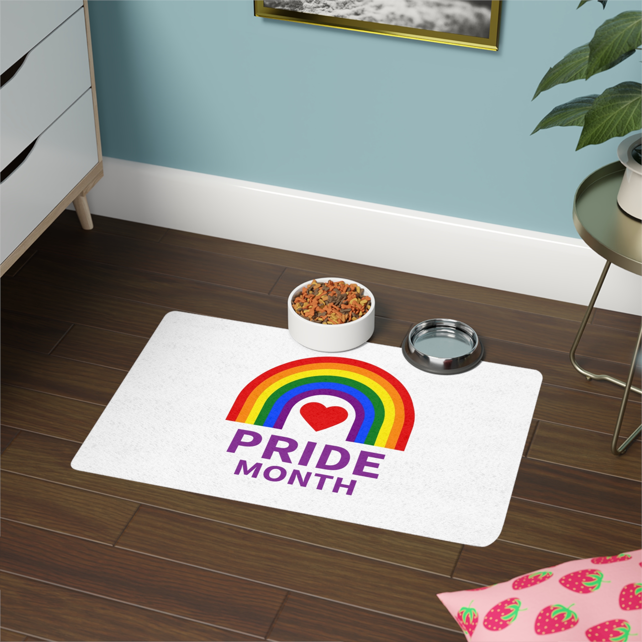 Pride Month Logo Template Design Pet Food Mat 12x18 - Image 4