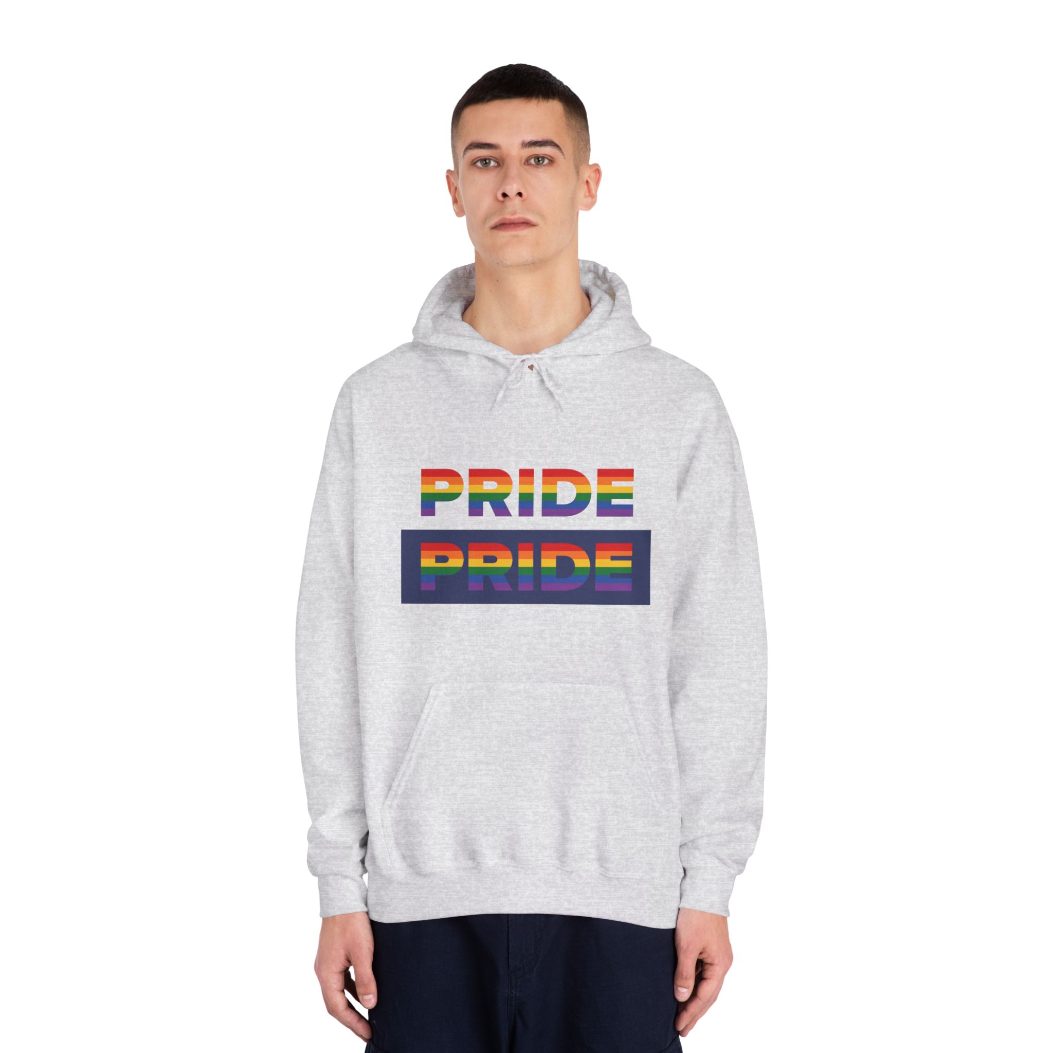 Lgbt Pride Month June Lesbian Gay Bisexual Transgender Lgbtq Flag Rainbow Vector(3) Unisex Dryblend Hooded Sweatshirt - Image 7