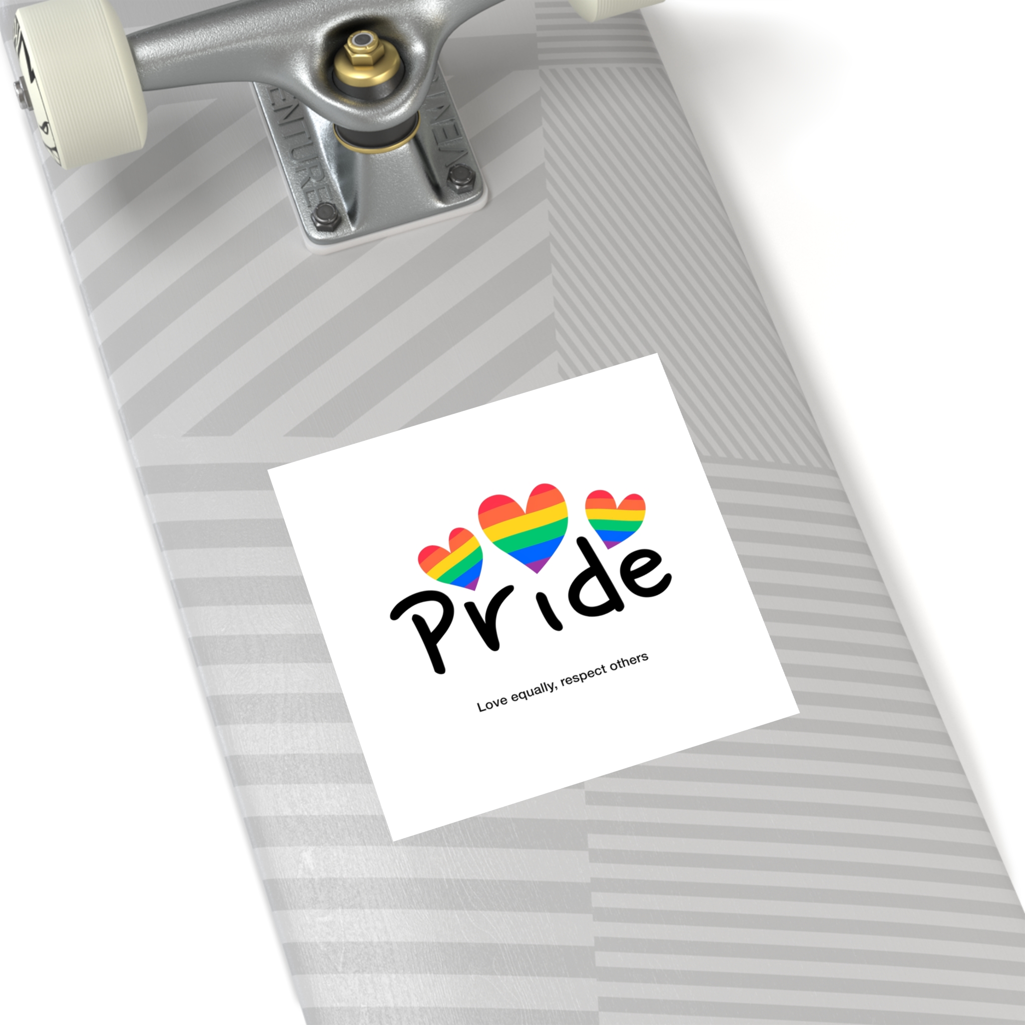 Love Letter Pride Rainbow Lettering Text Writing Pattern Freedom Love Heart Homo Colors Flag Parade(2) Laminate Stickers Square - Image 36