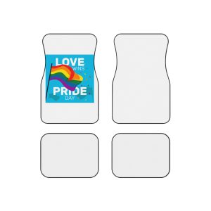 Pride Day Event With Rainbow Flag Car Mats Set Of 4