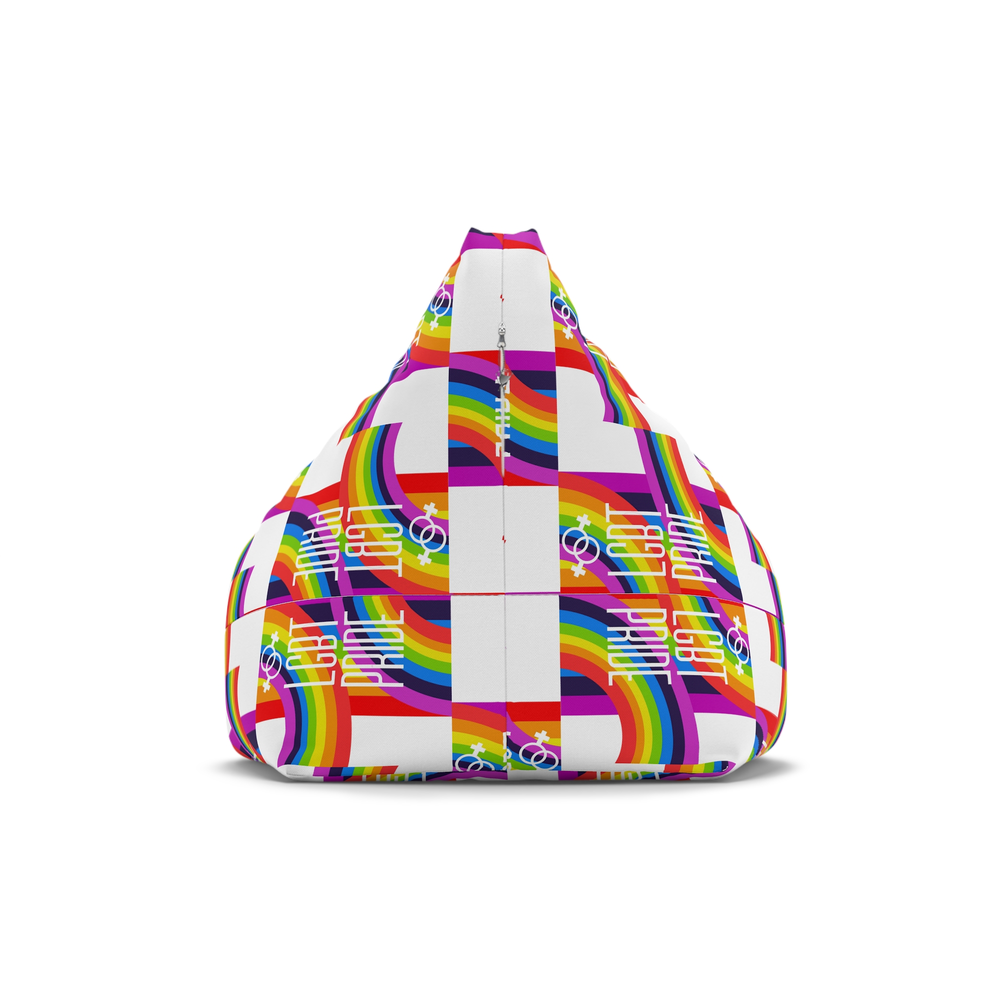 Gay Pride Background Lgbt Day Vector Illustration With Colorful Realistic Style Stickers Flyers Logo Designs Bean Bag Chair Cover - Image 2