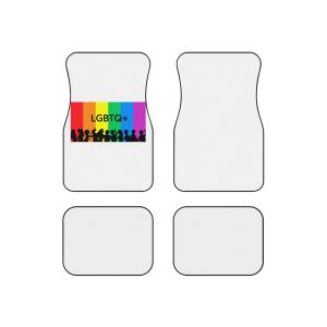 Rainbow Lgbt Lgbtqia Pride Flag Sign Flat Icon Car Mats Set Of 4