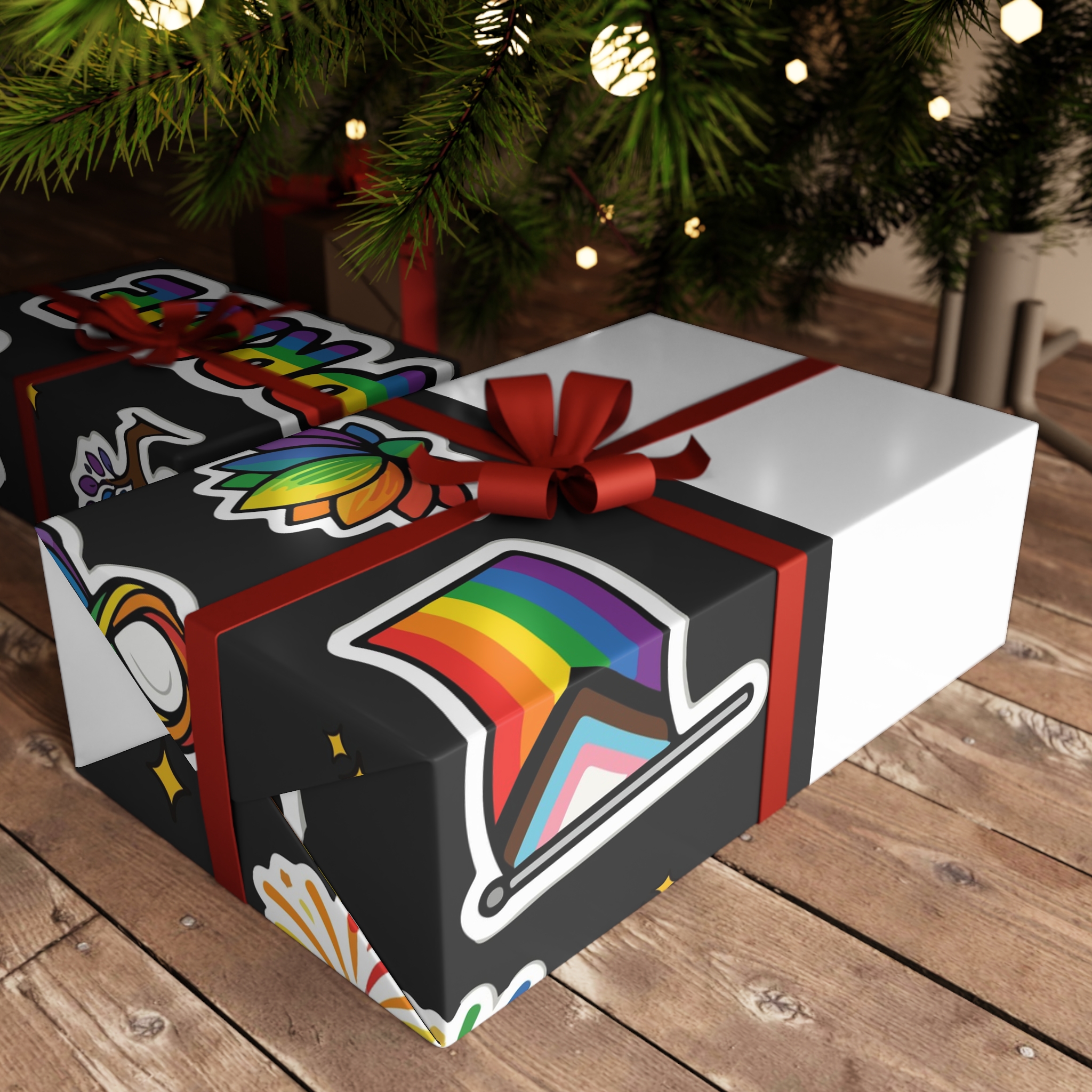 Lesbian Pride Design 20D8BE Gift Wrapping Paper Sheets 1pc - Image 3