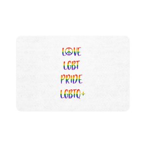 Lgbt Pride Month June Poster Card Banner Background Vector Illustration Pet Food Mat 12x18