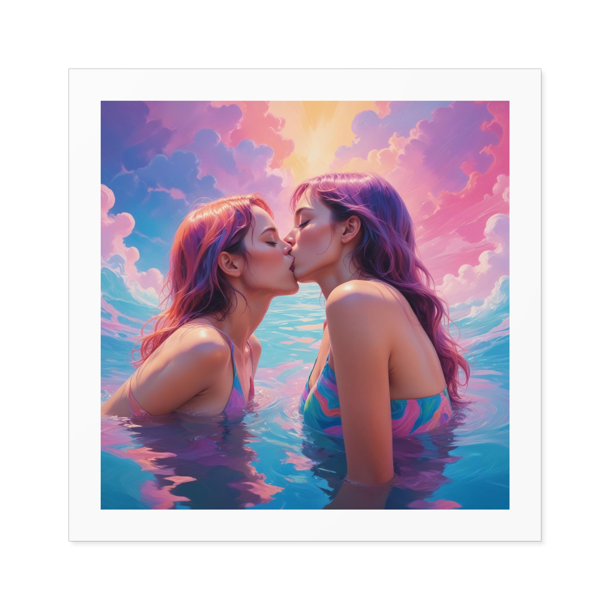 Lesbian Pride Design 9A4266 Laminate Stickers Square - Image 77