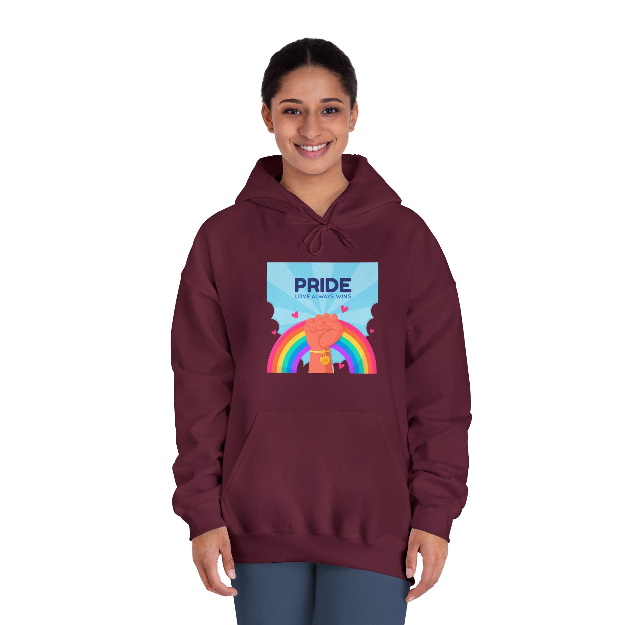 Pride Day Concept Unisex Dryblend Hooded Sweatshirt - Image 20
