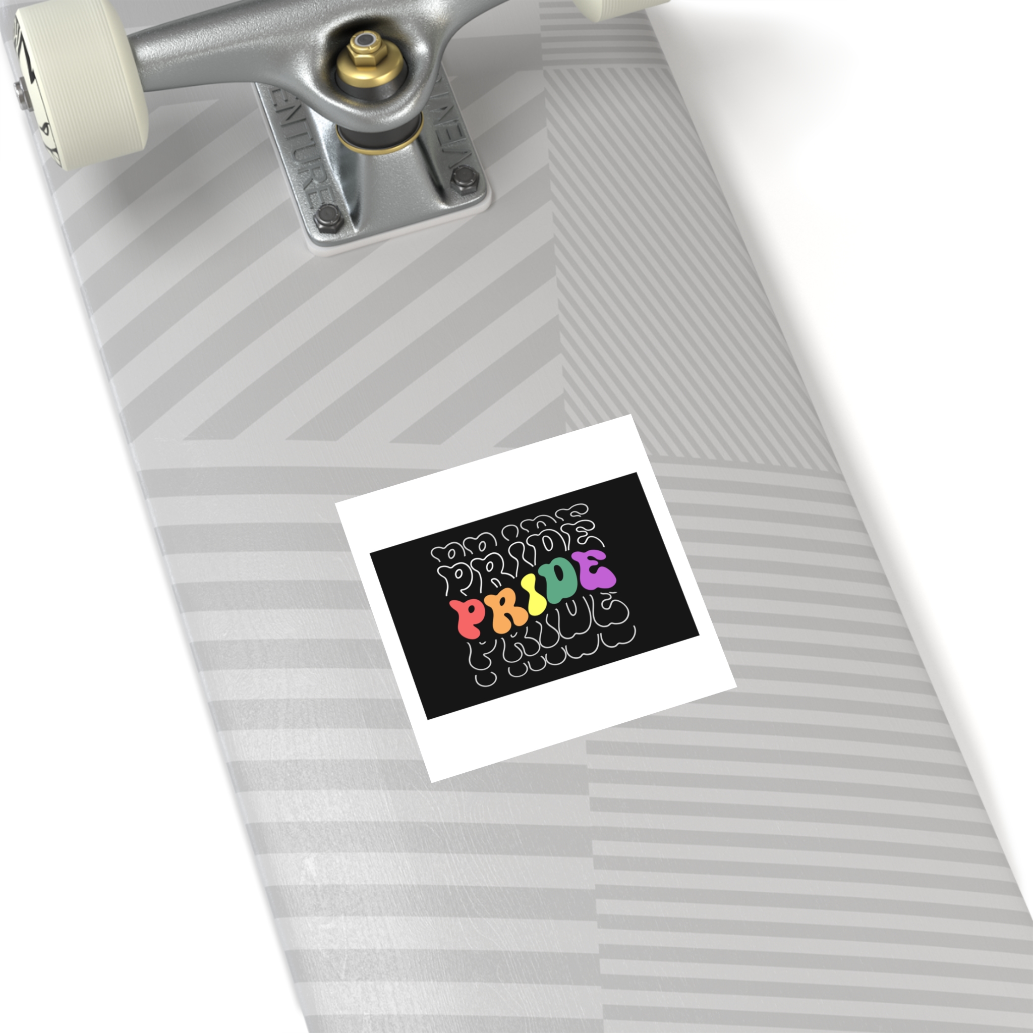 Pride Lgbt Gay Retro Tshirt Design(1) Laminate Stickers Square - Image 24