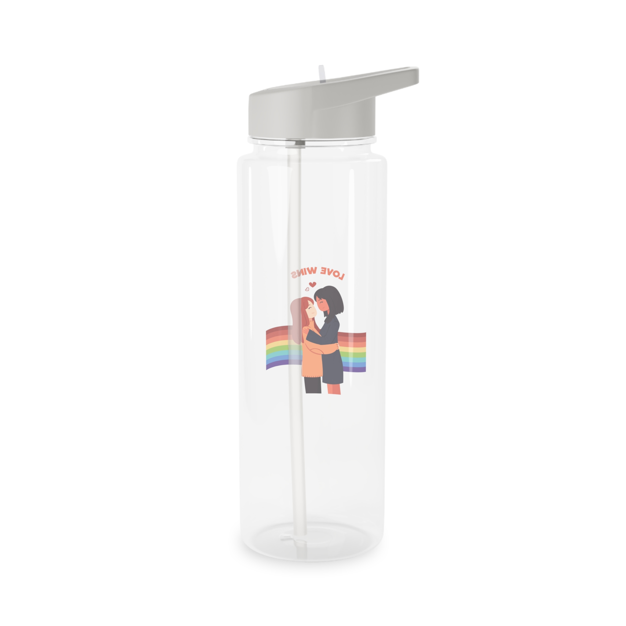 Pride Day People With Women Tritan Water Bottle - Image 6