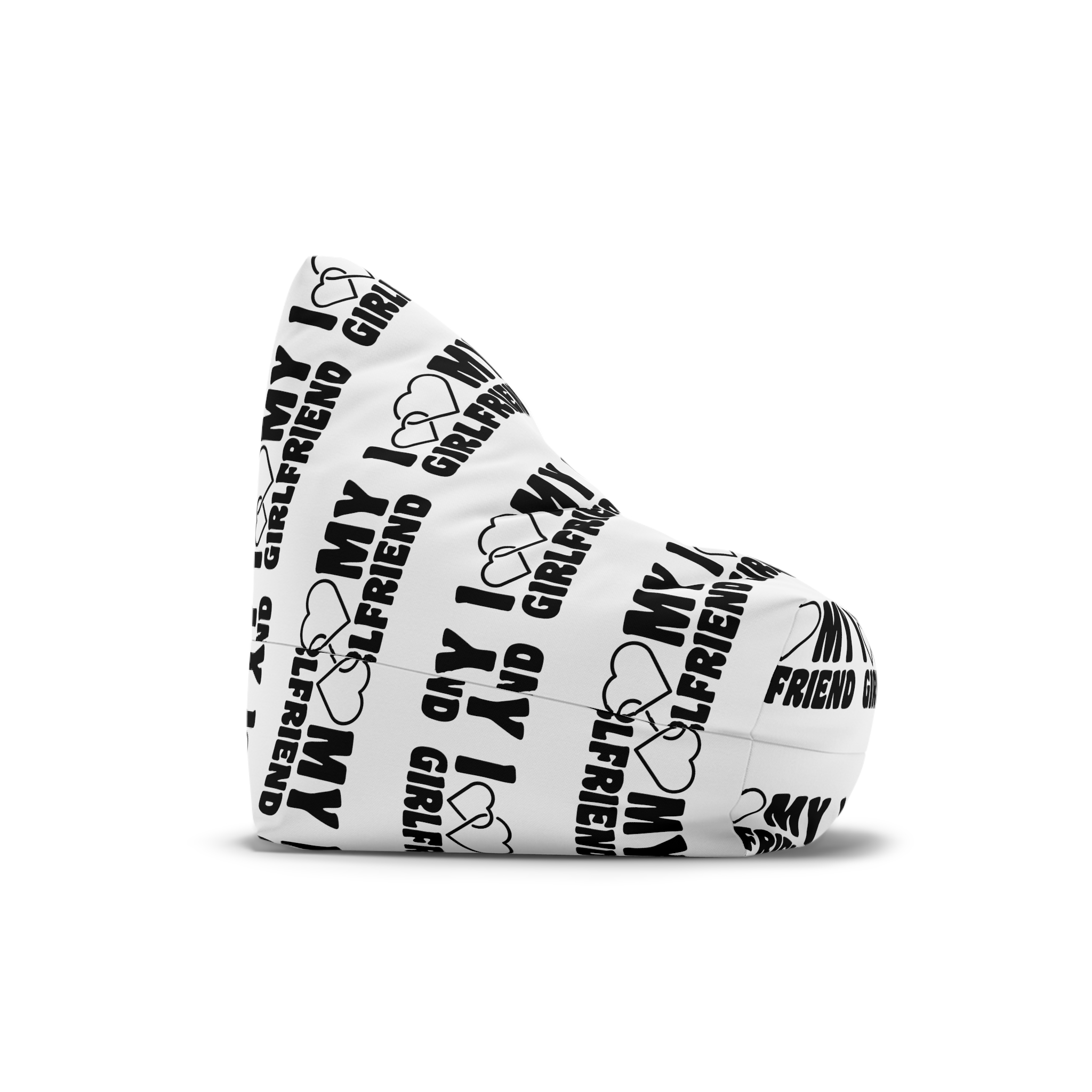 I Love My Girlfriend Iheart My Girlfriend Bean Bag Chair Cover - Image 3