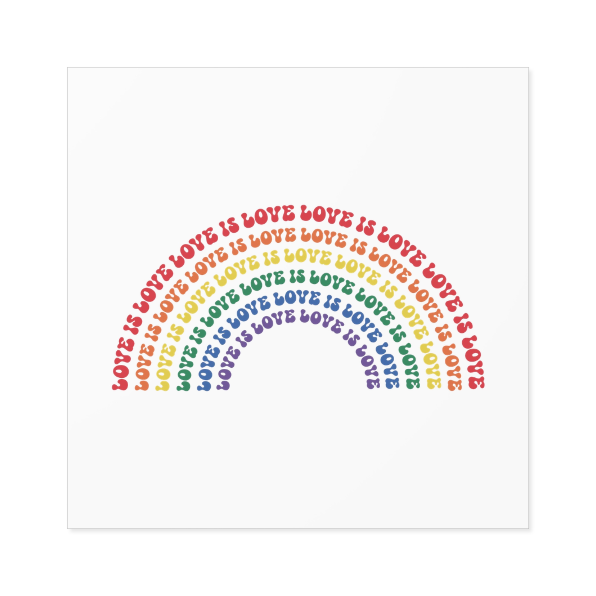 Pride Lgbtq Gay Typography Vector Tshirt Design(1) Laminate Stickers Square - Image 25