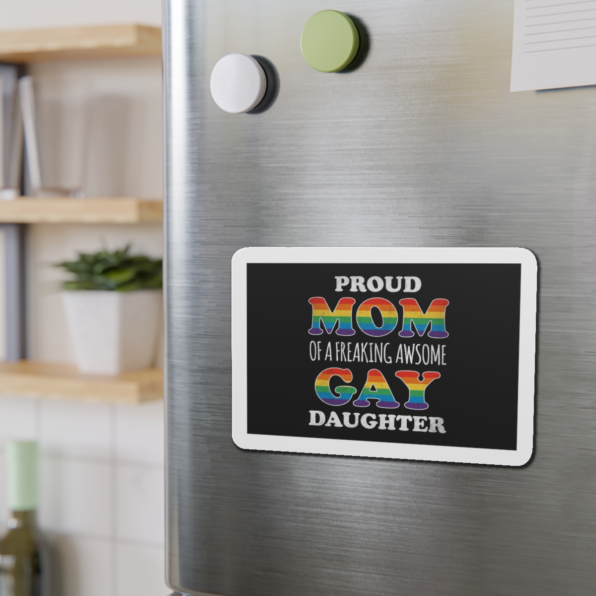 Mother Day Pride Rainbow Typography Vector Premium T Shirt(3) Die Cut Magnets - Image 15