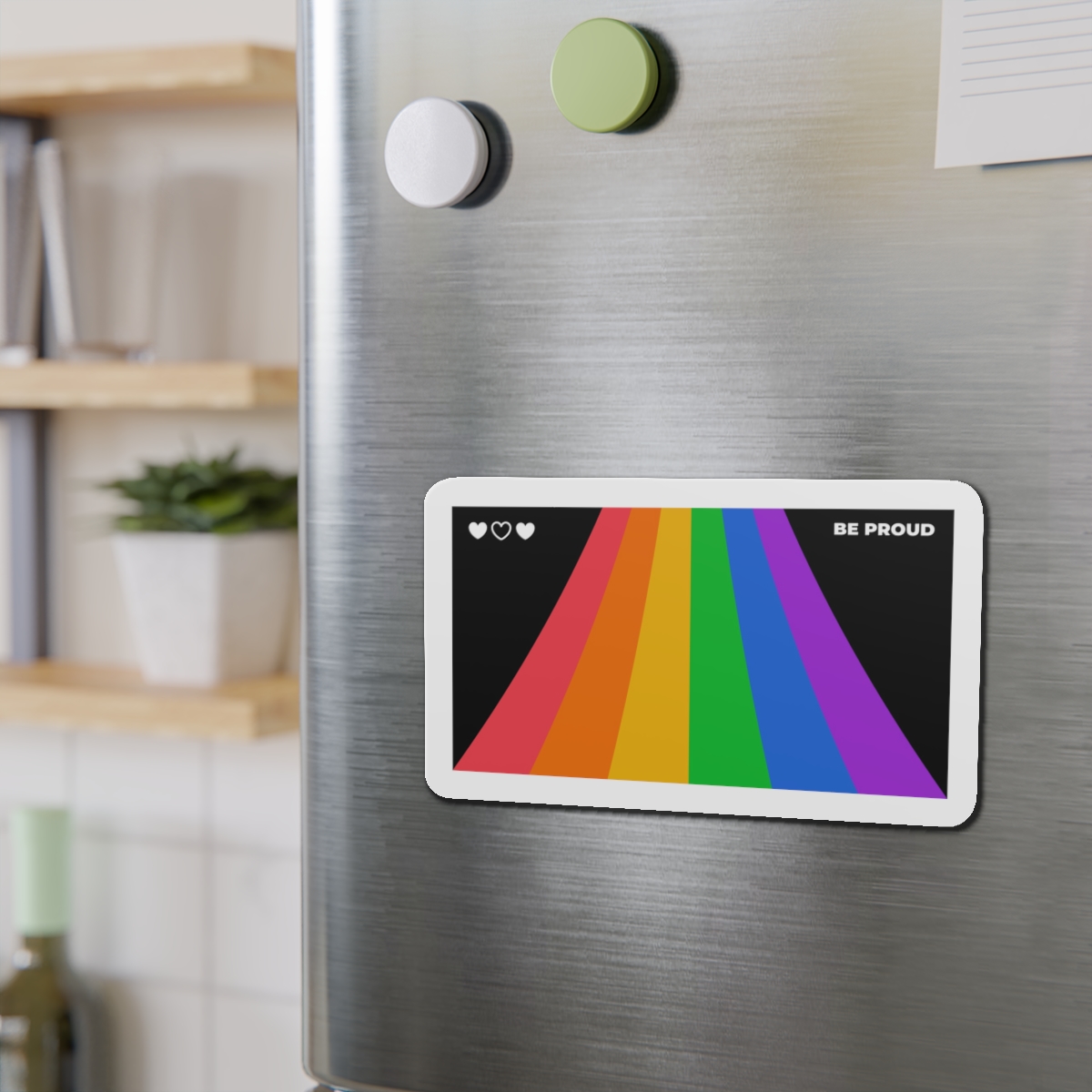 Modern Colorful Pride Zoom Background Die Cut Magnets - Image 15