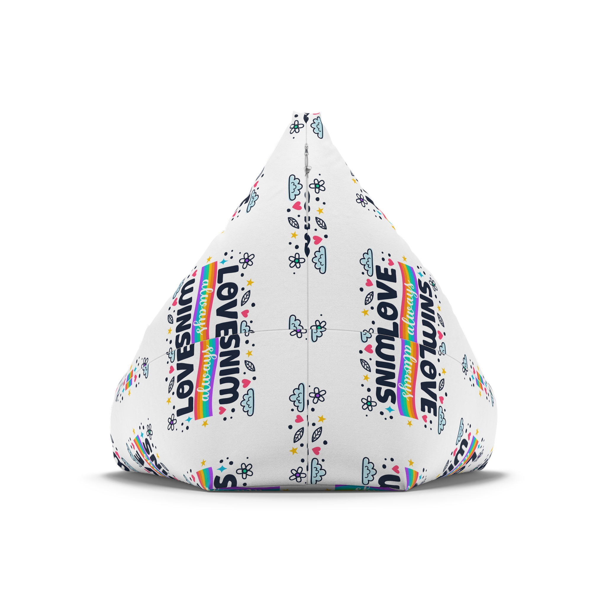 Pride Day Lettering Style Bean Bag Chair Cover - Image 6