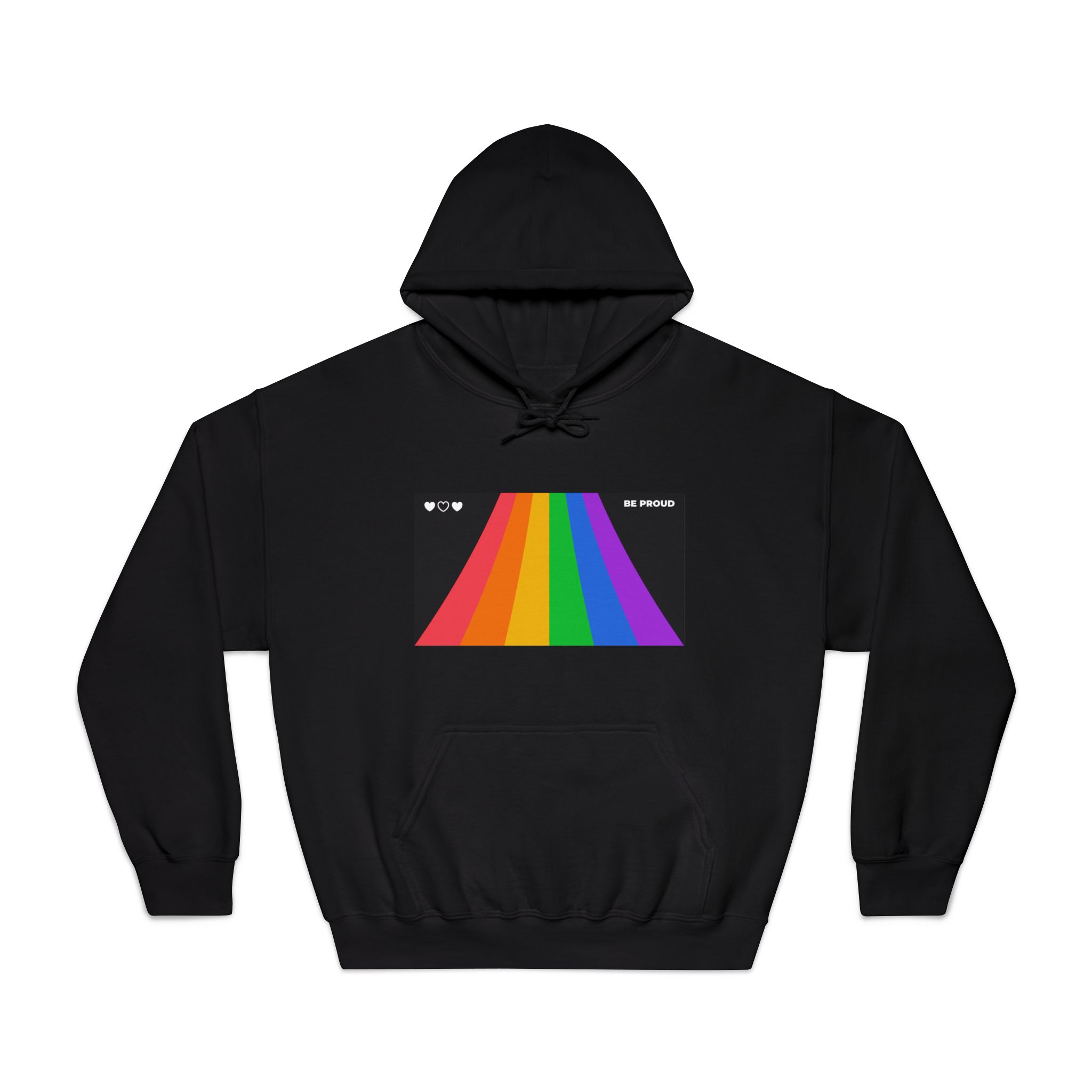 Modern Colorful Pride Zoom Background Unisex Dryblend Hooded Sweatshirt - Image 9