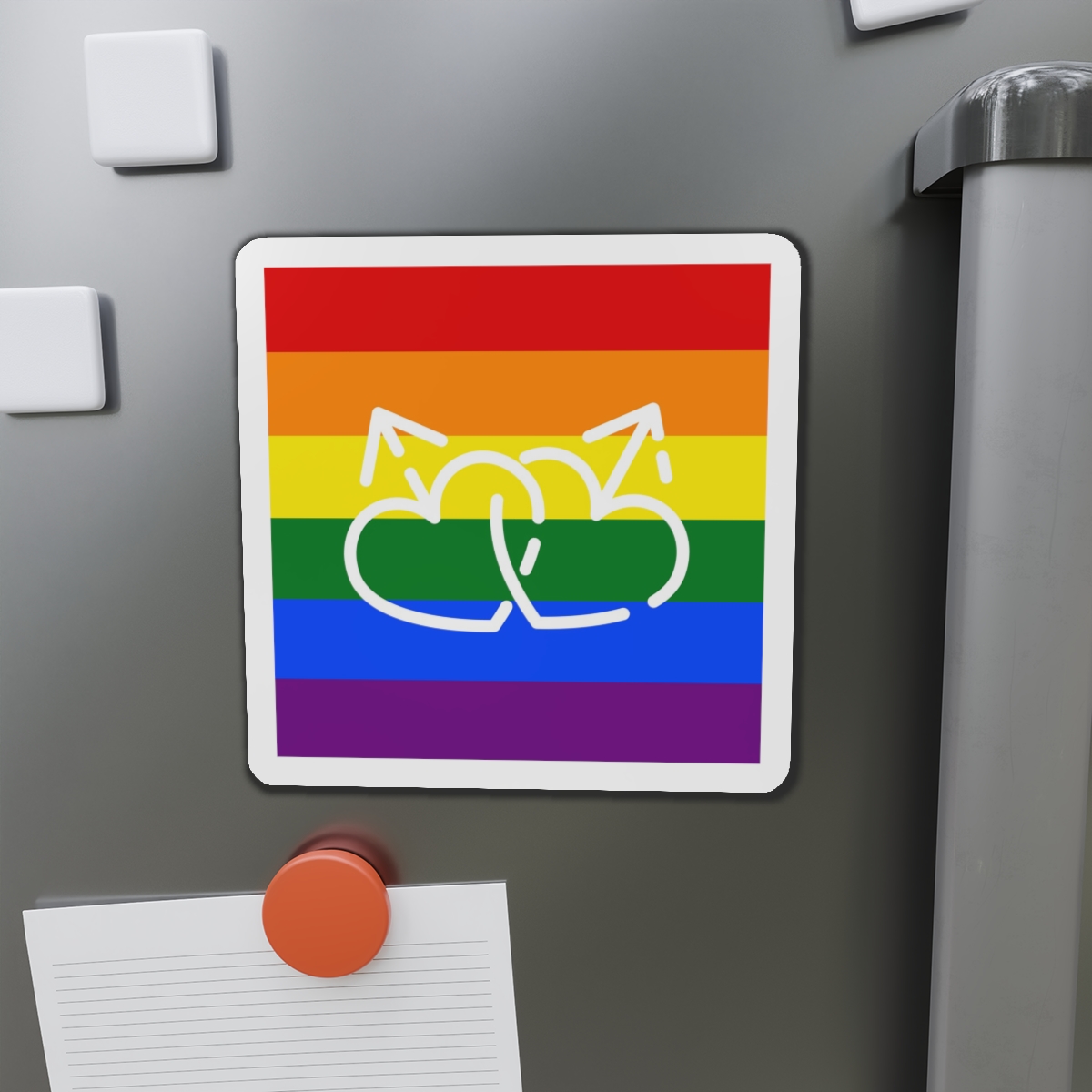 Fight Lgbt Rainbow Icon Element Gender Identity Icon Thin Line Icon Website Design Development App D Die Cut Magnets - Image 14