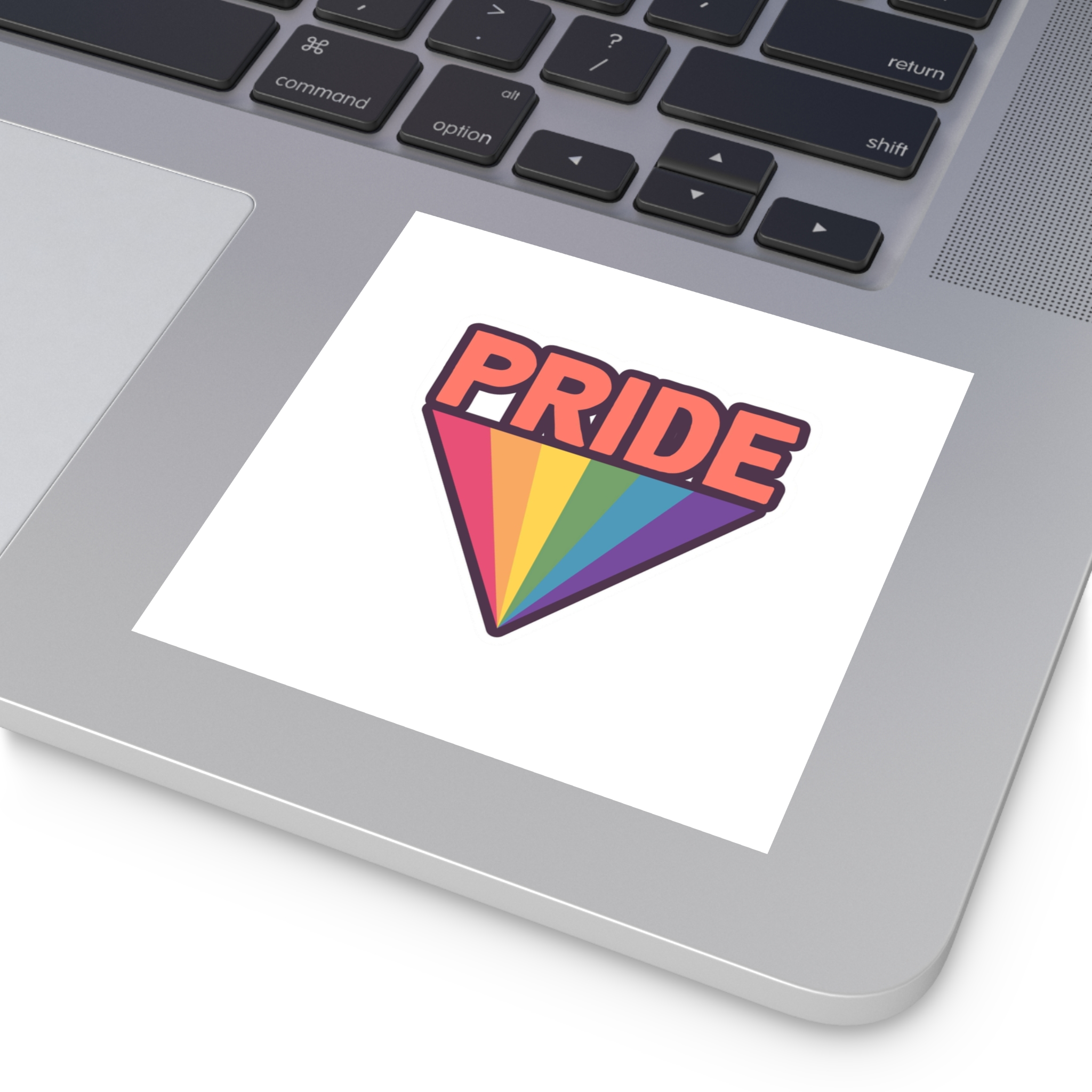 Pride With Rainbow(1) Laminate Stickers Square - Image 19