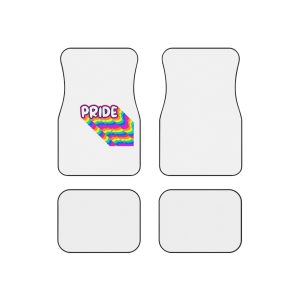 Pride Text Lettering Pride Month Celebration Poster Car Mats Set Of 4