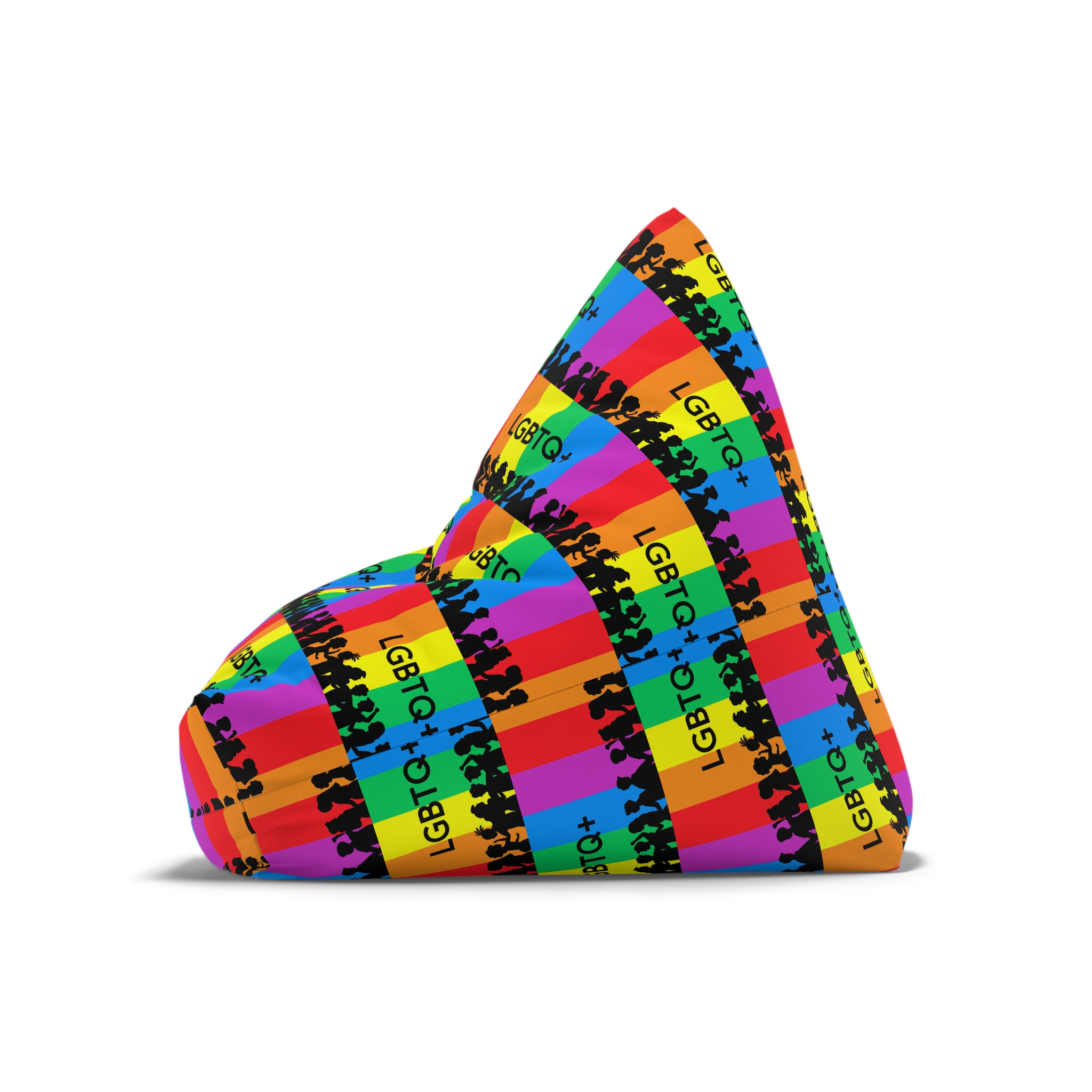 Rainbow Lgbt Lgbtqia Pride Flag Sign Flat Icon Bean Bag Chair Cover - Image 8
