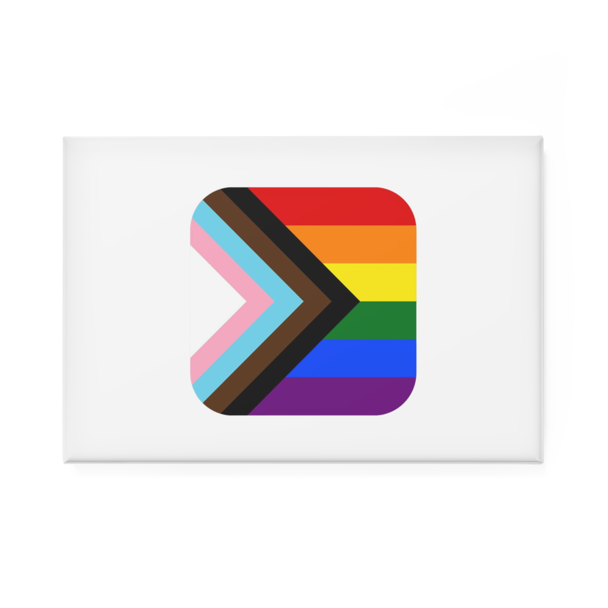 New Pride Flag Lgbtq Vector Illustartion Button Magnet Rectangle 1 And 10 Pcs - Image 5