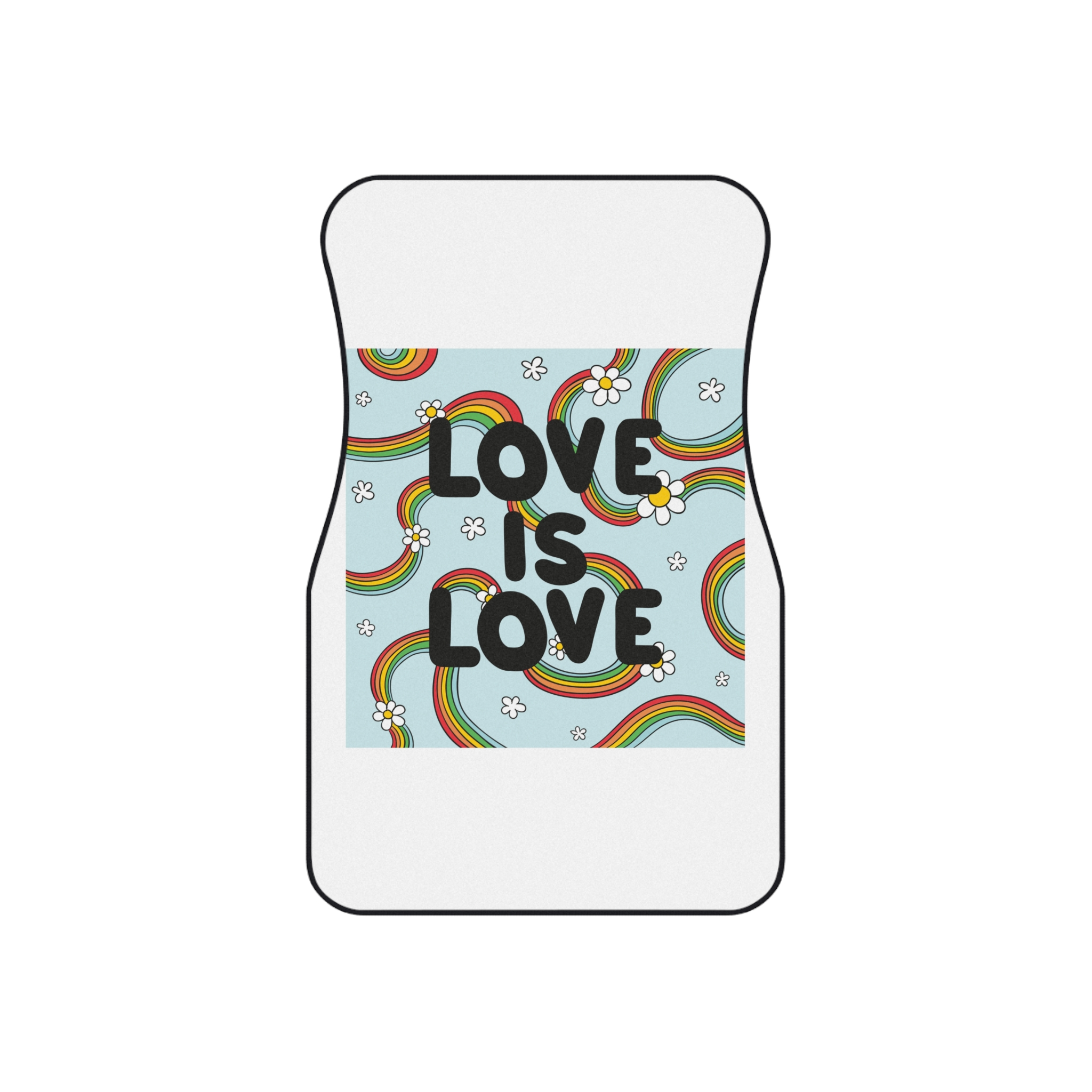 Pride Day Lettering Concept Car Mats Set Of 4 - Image 2
