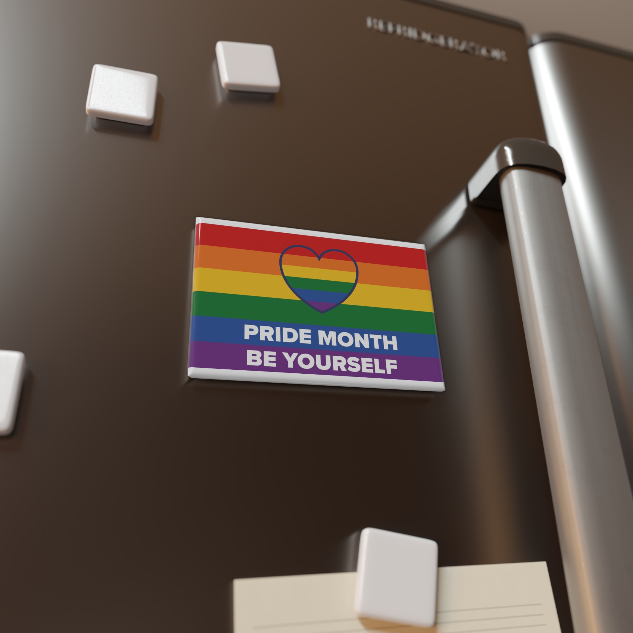Lgbt Pride Month June Lesbian Gay Bisexual Transgender Lgbtq Flag Rainbow Vector3 Button Magnet Rectangle 1 And 10 Pcs - Image 4