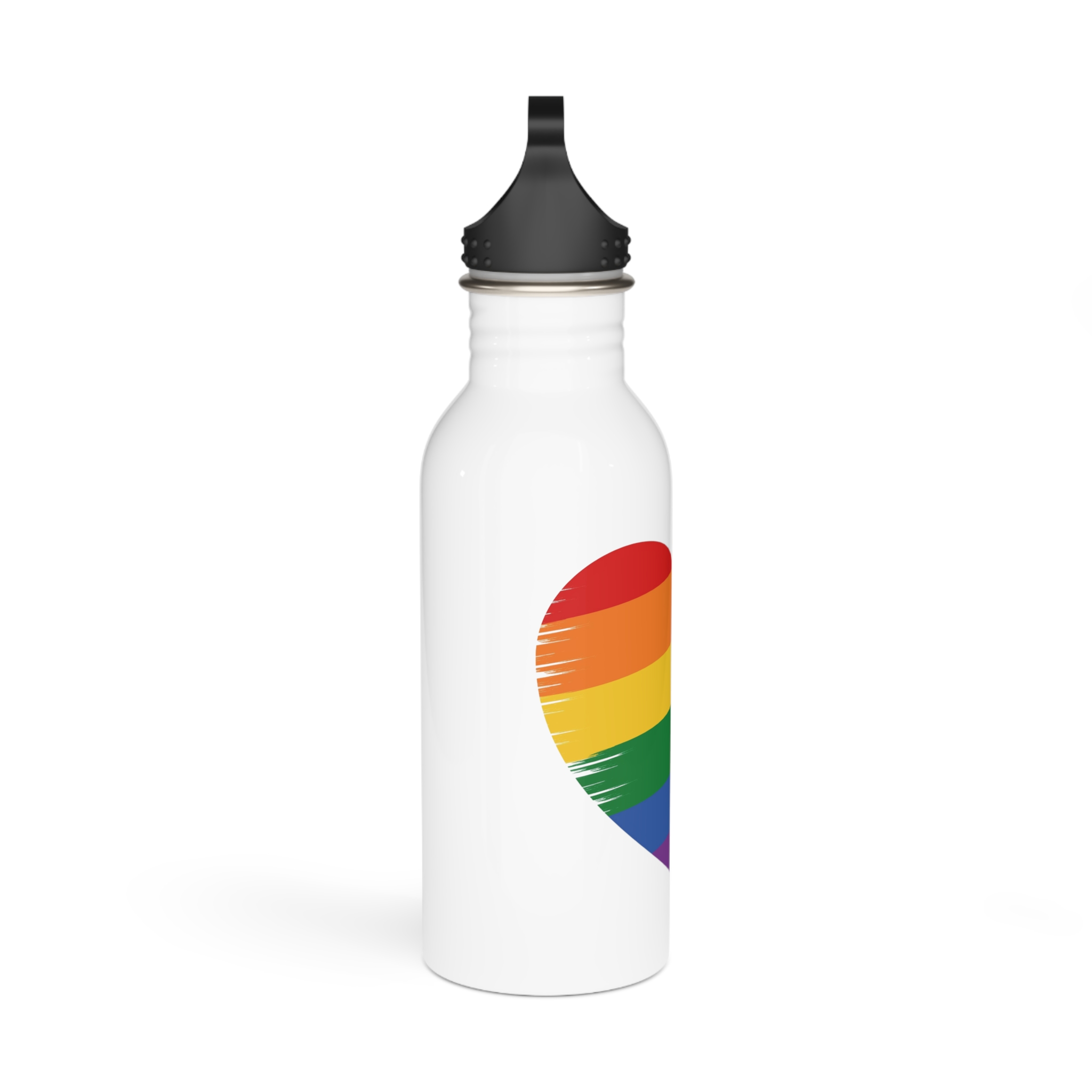 Lgbt Pride Month June Lesbian Gay Bisexual Transgender Lgbtq Flag Rainbow Vector(1) (1) Stainless Steel Water Bottle - Image 2