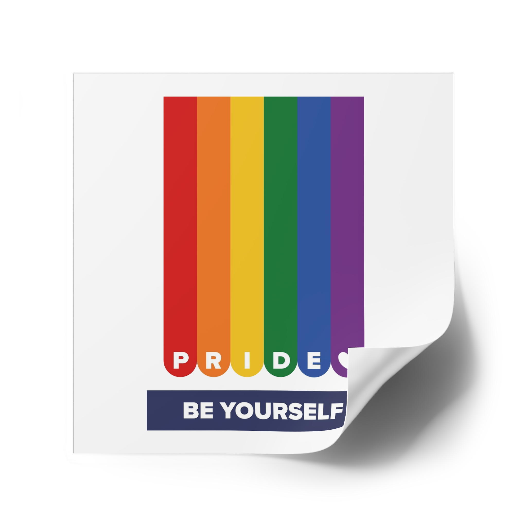 Lgbt Pride Month June Lesbian Gay Bisexual Transgender Lgbtq Flag Rainbow Vector Laminate Stickers Square - Image 74