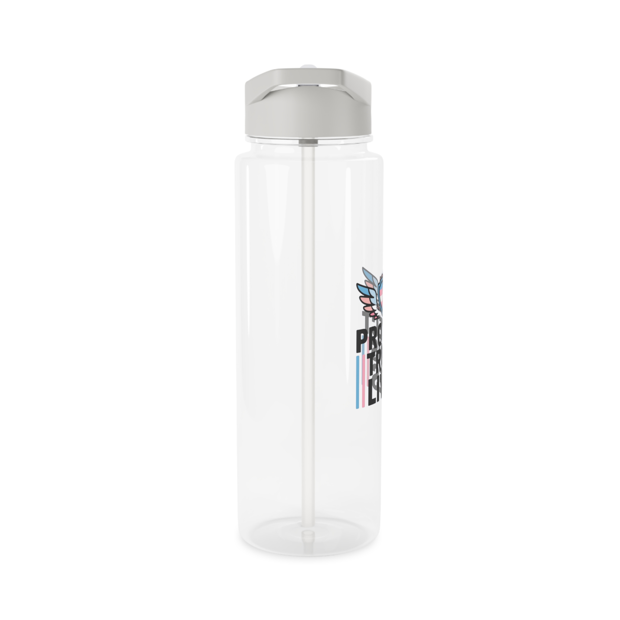 Protect Trans Lives T Shirt Design Isolated White Background 2 Tritan Water Bottle - Image 8