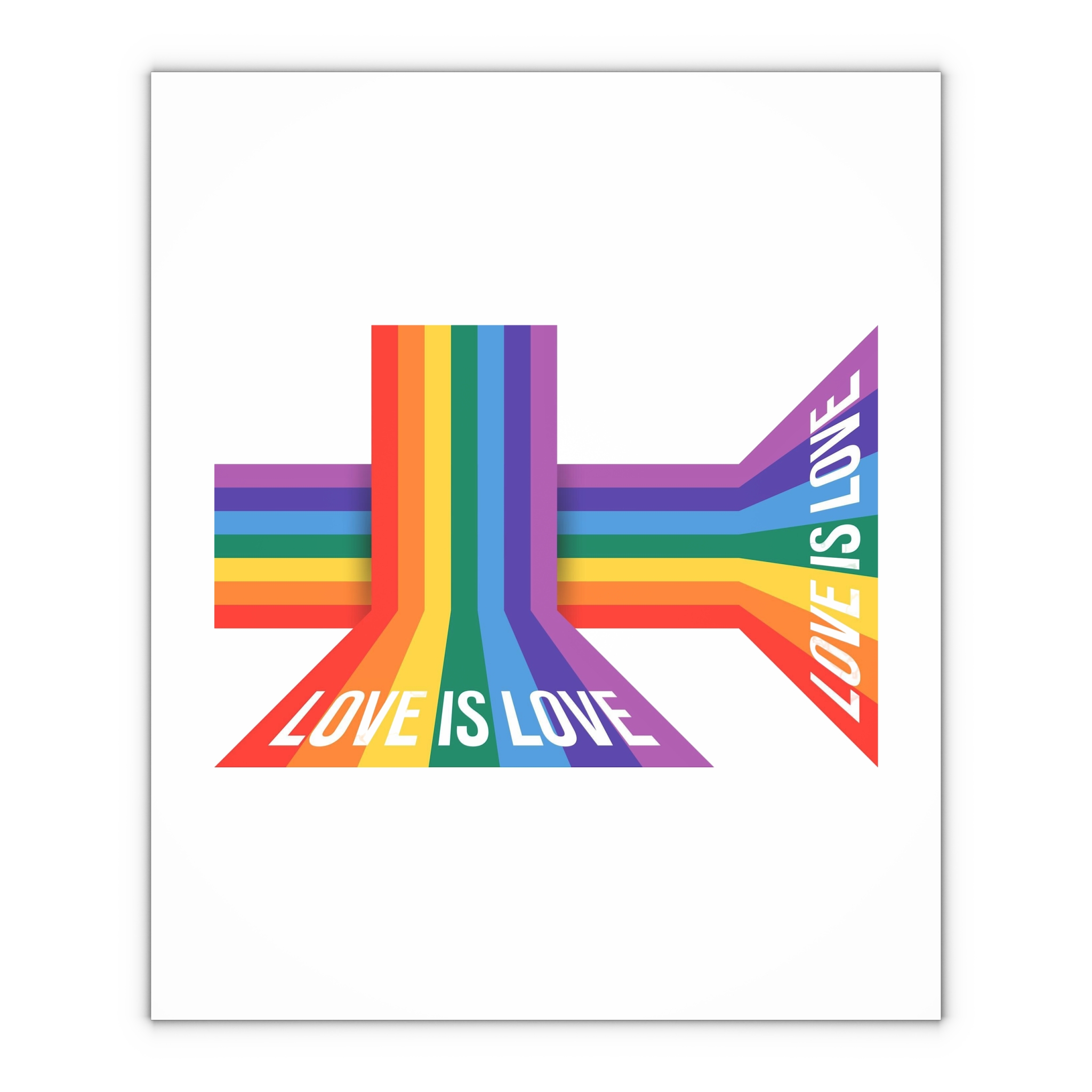 Pride Month Banner With Pride Lgbtq Rainbow Flag Vector Background Gift Wrapping Paper Sheets 1pc - Image 4
