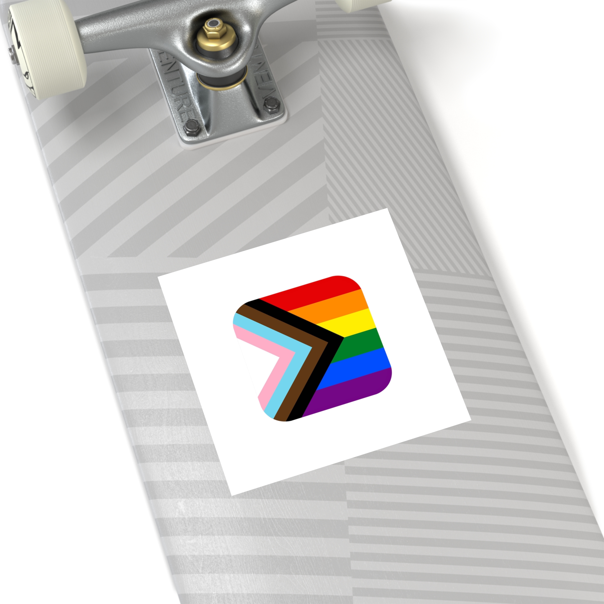 New Pride Flag Lgbtq Vector Illustartion Laminate Stickers Square - Image 44