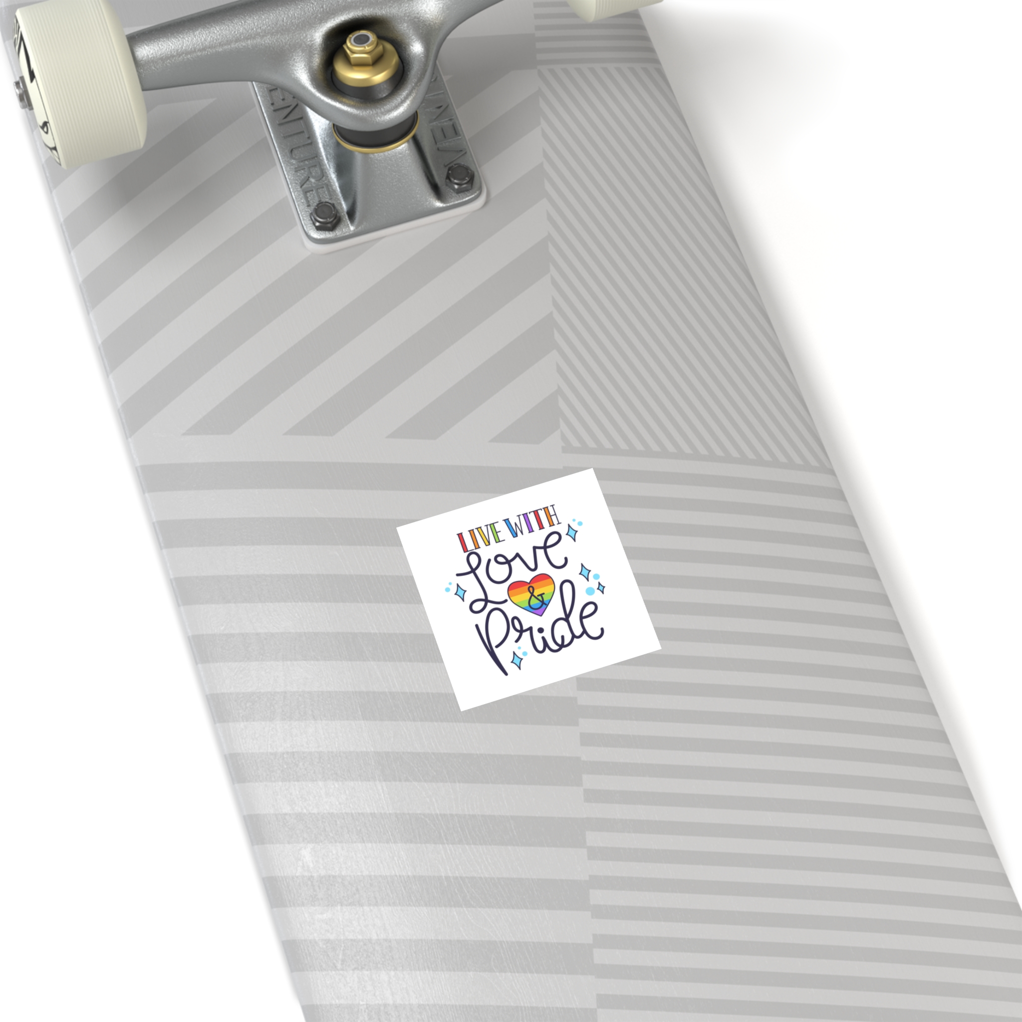Pride Day Lettering Concept Laminate Stickers Square - Image 4