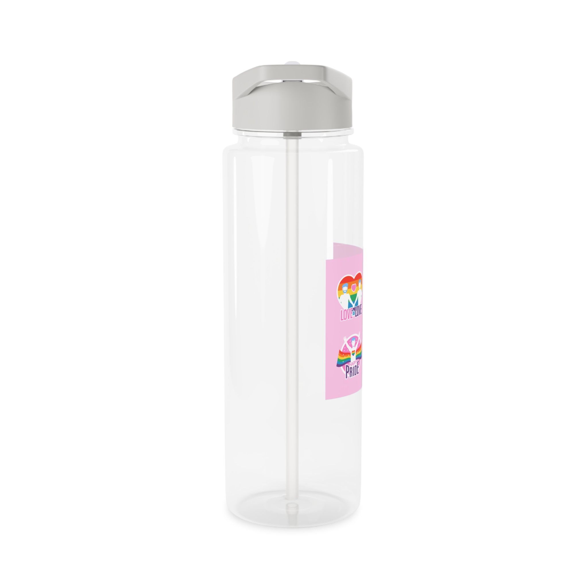Pride Day Neon Badges Tritan Water Bottle - Image 8