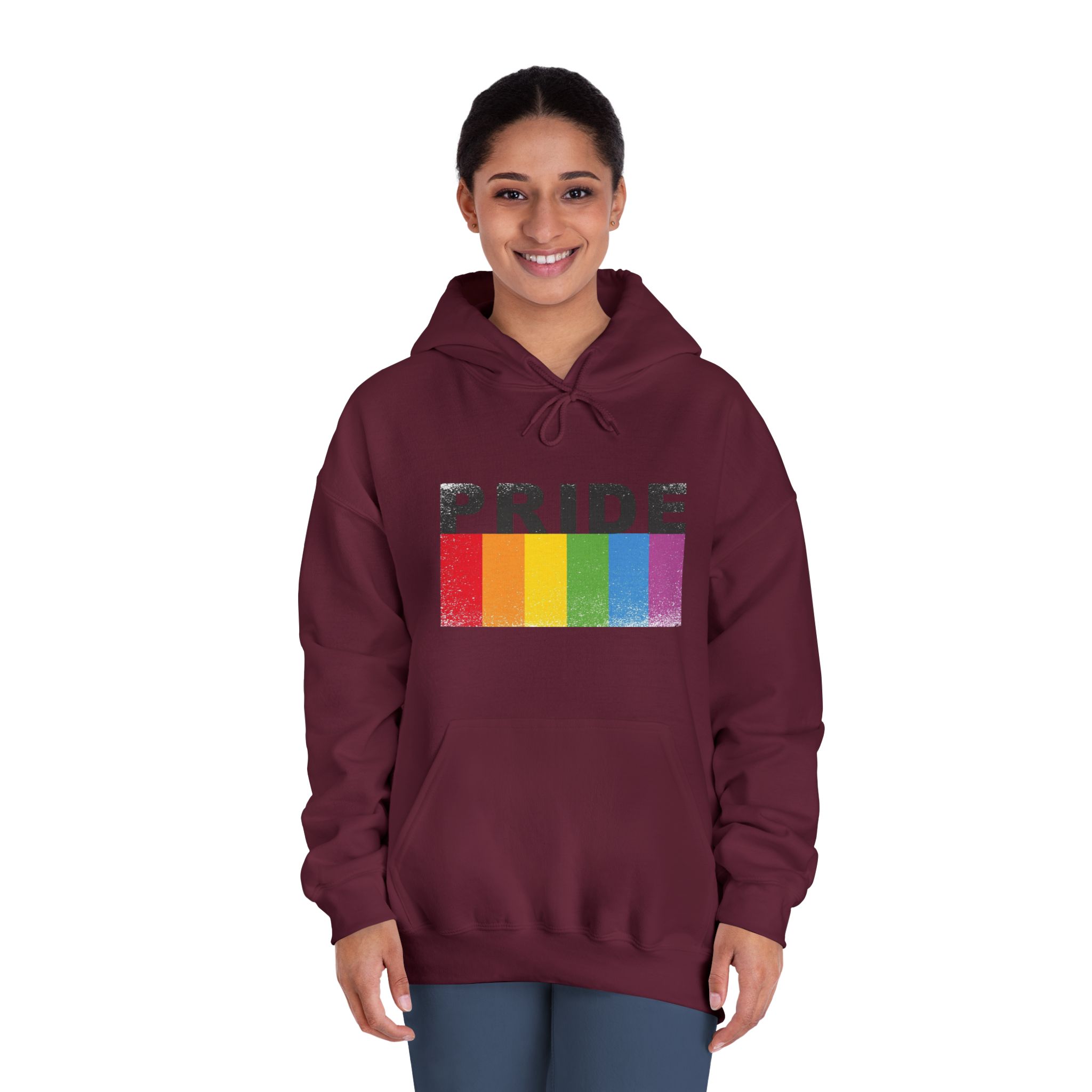 Pride Banner Unisex Dryblend Hooded Sweatshirt - Image 20