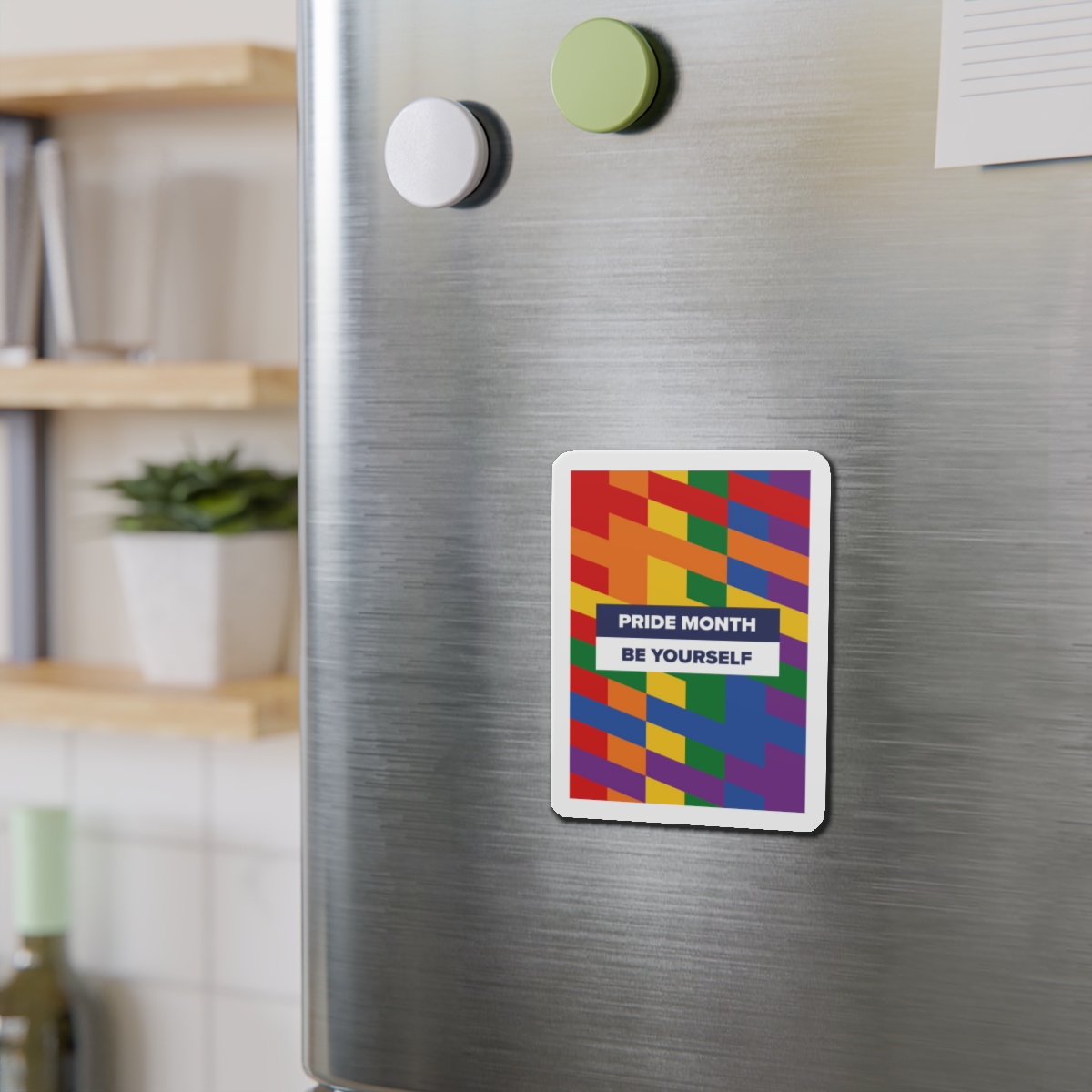 Lgbt Pride Month June Lesbian Gay Bisexual Transgender Lgbtq Flag Rainbow Vector(1)3 Die Cut Magnets - Image 9