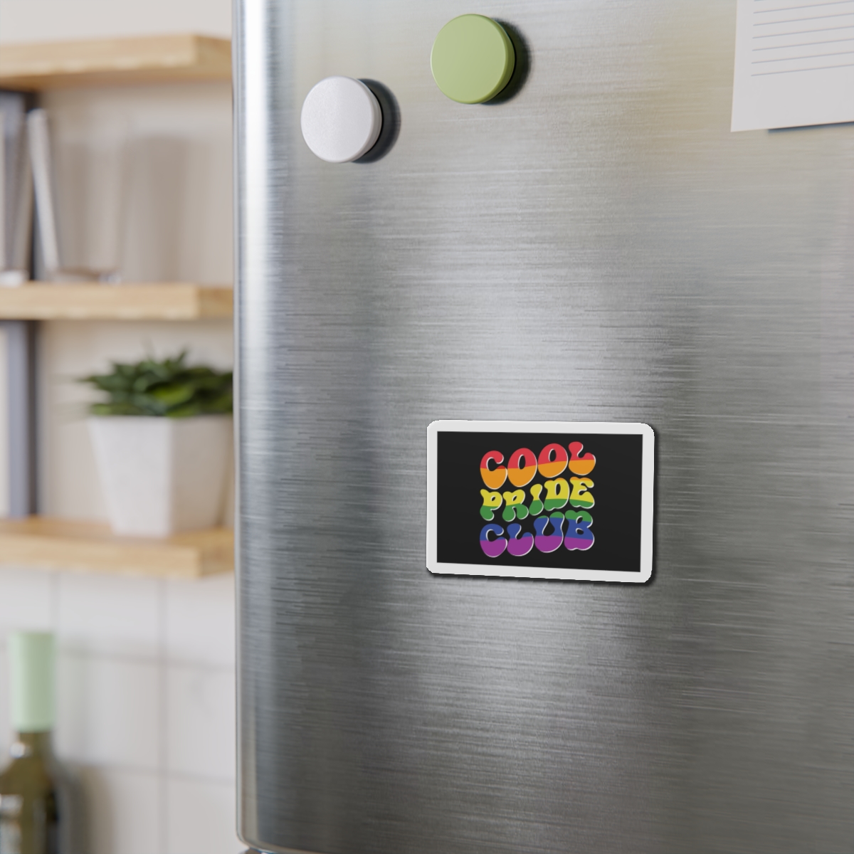 Word Cool Black Background Die Cut Magnets - Image 6