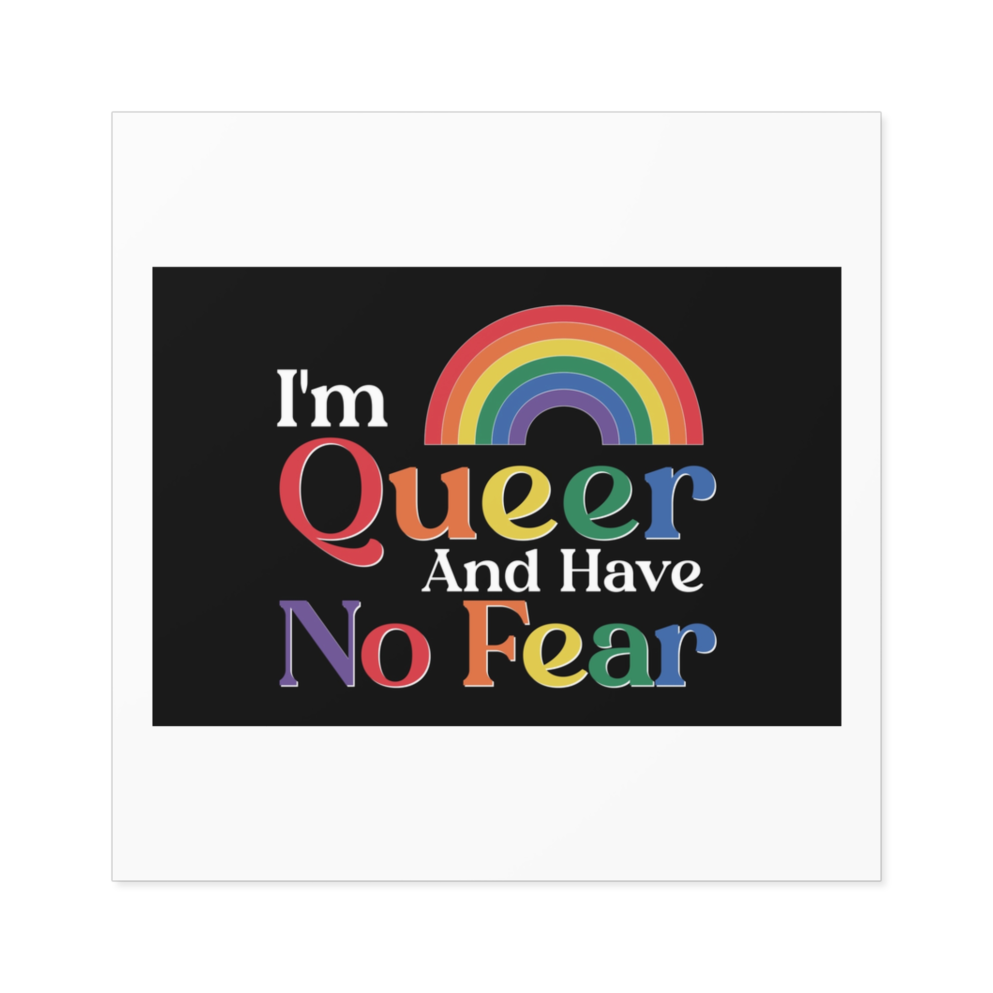 Pride Lgbtq Gay Typography Vector Tshirt Design(13) Laminate Stickers Square - Image 17