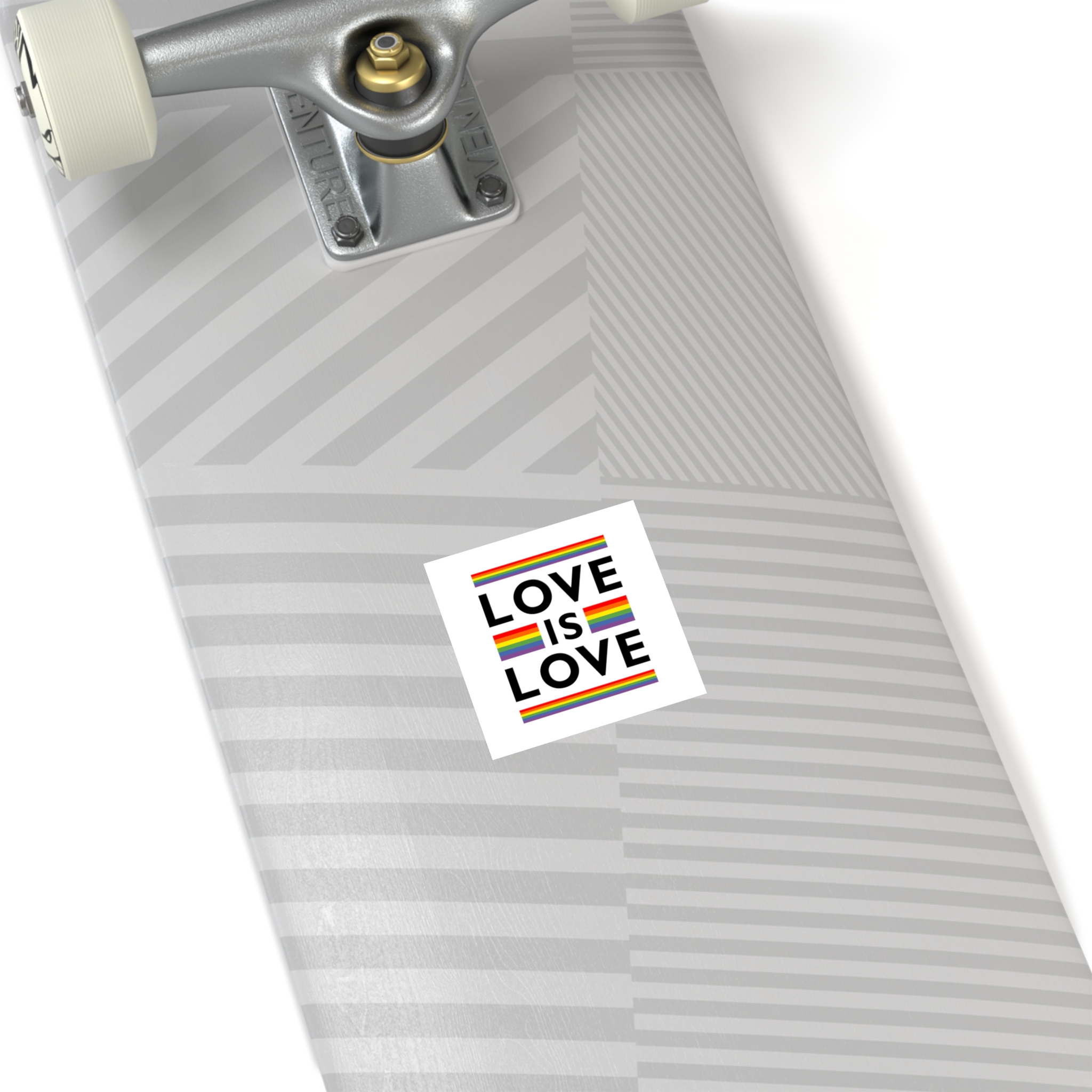 Love Is Love Lgbt Flag Symbol Pride Month Symbol Laminate Stickers Square - Image 16