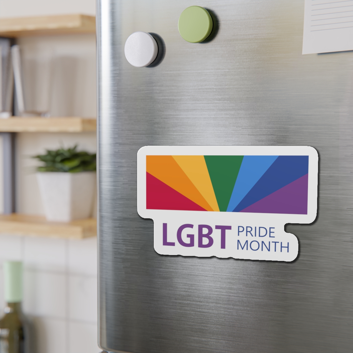 Pride Month Lgbt Horizontal Banner Template Gay Parade Annual Summer Event Die Cut Magnets - Image 15