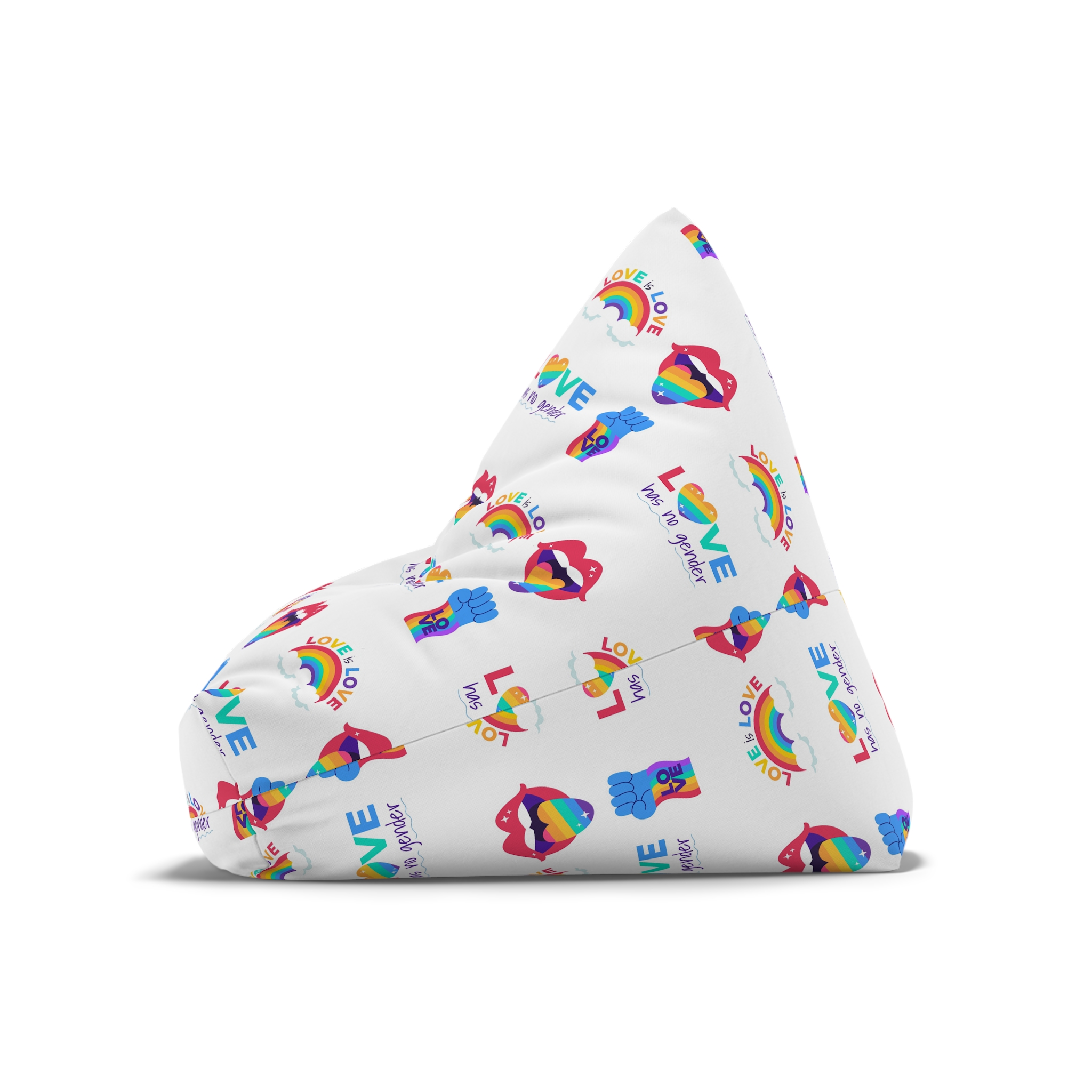 Flat Labels Collection Pride Month Celebration(2) Bean Bag Chair Cover - Image 8
