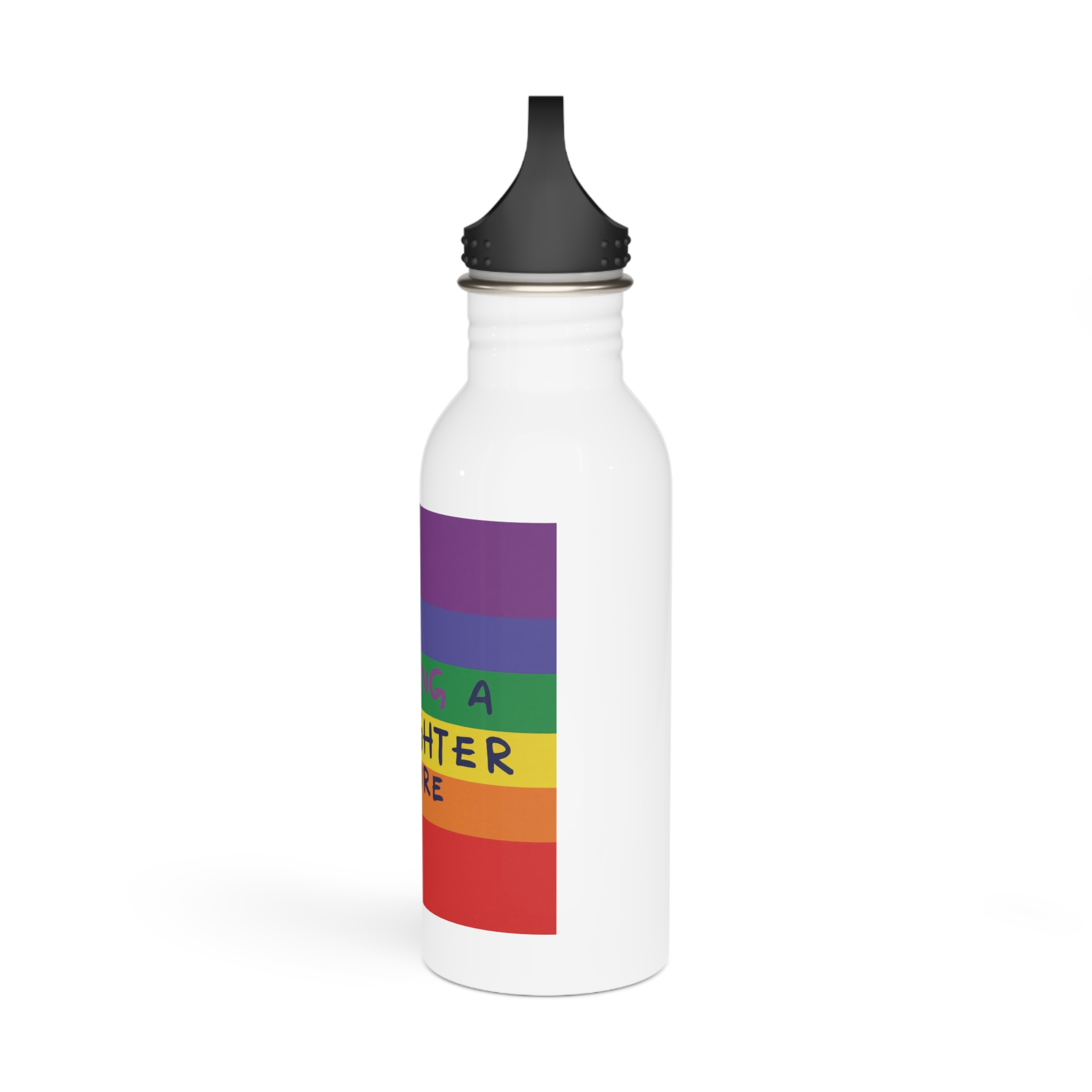 Rainbow Lgbt Flag Vector Illustration Pride Month Rainbow Lgbt Flag Vector Illustration Pri Stainless Steel Water Bottle - Image 4