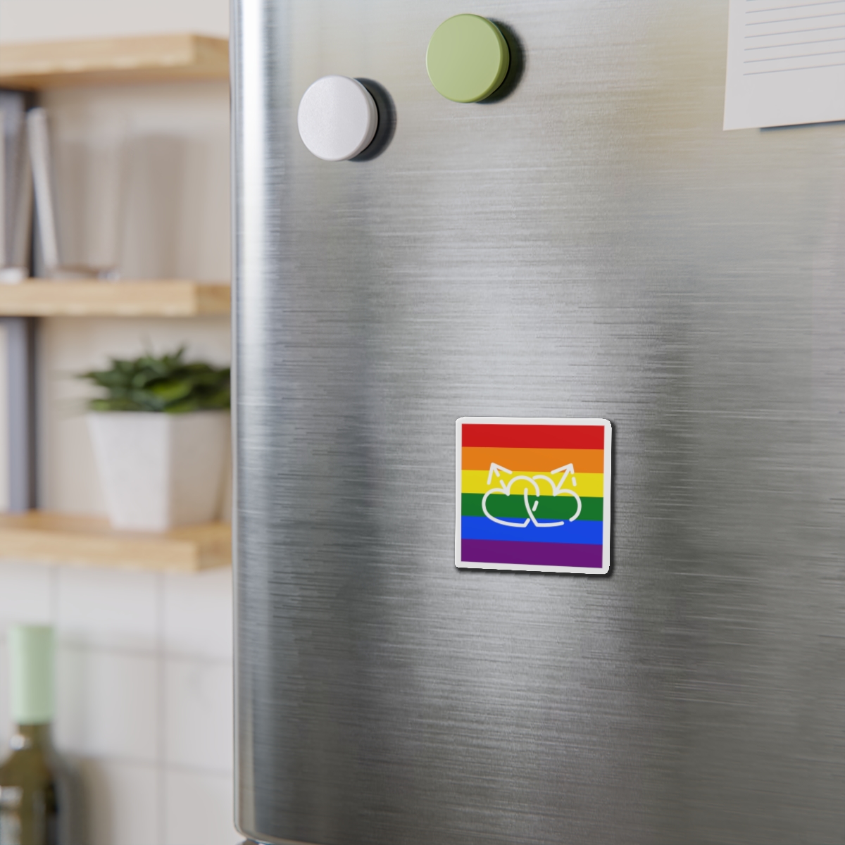 Fight Lgbt Rainbow Icon Element Gender Identity Icon Thin Line Icon Website Design Development App D Die Cut Magnets - Image 3